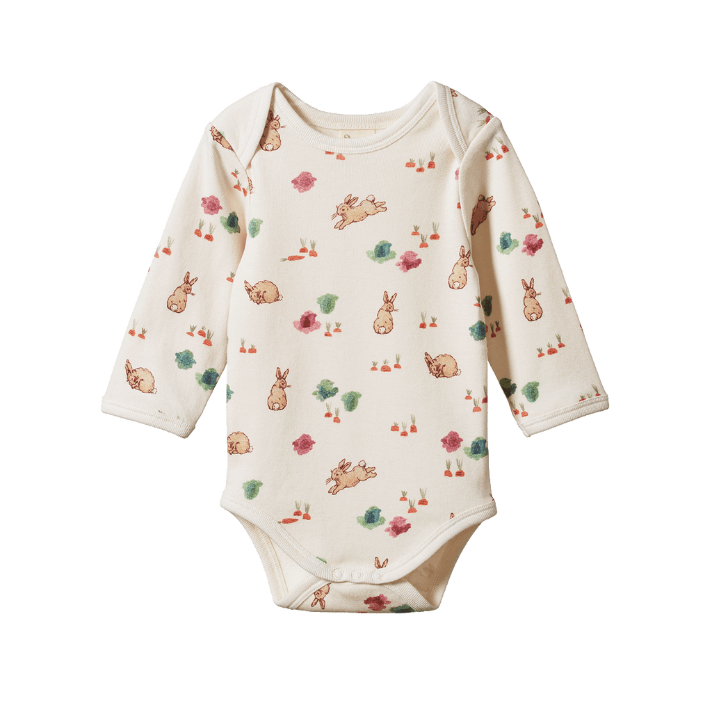 Nature Baby Country Bunny Print Long Sleeve