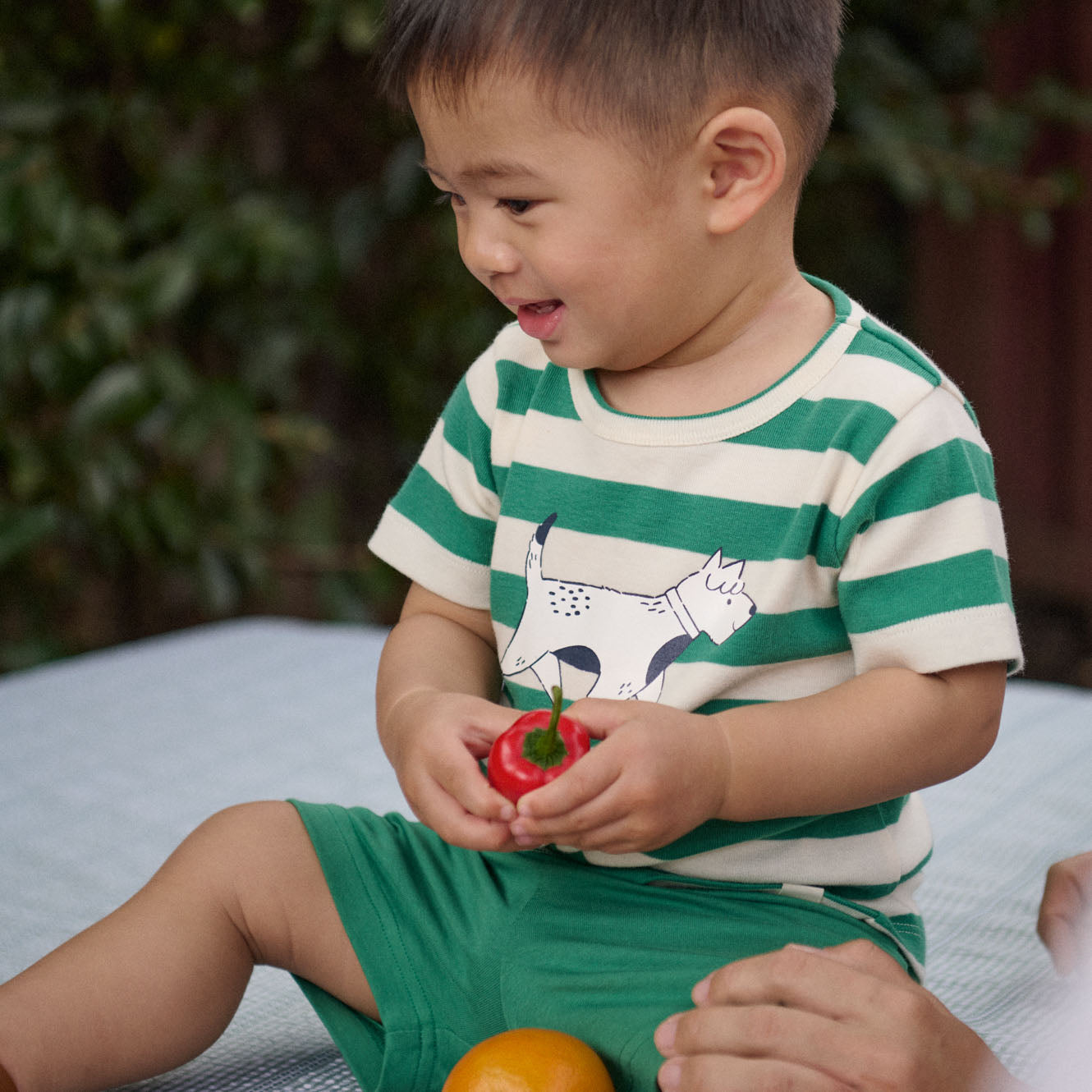 nature baby jimmy shorts in peppermint