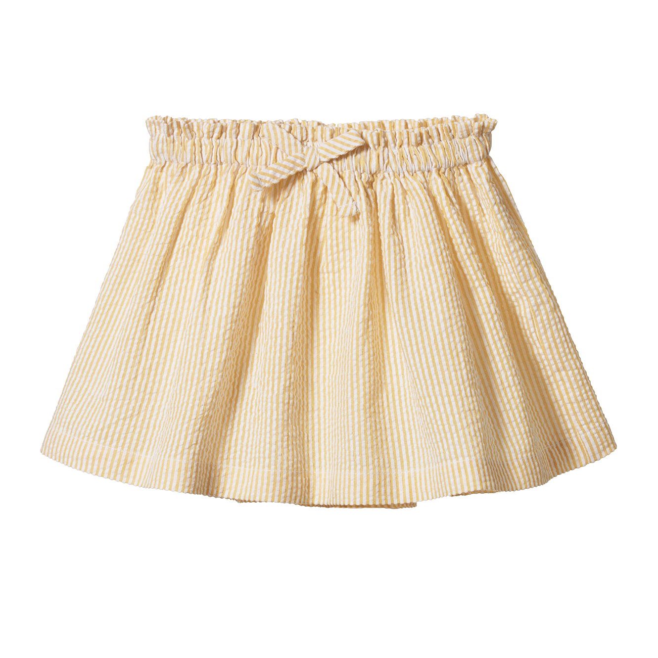 Golden Seersucker Skirt