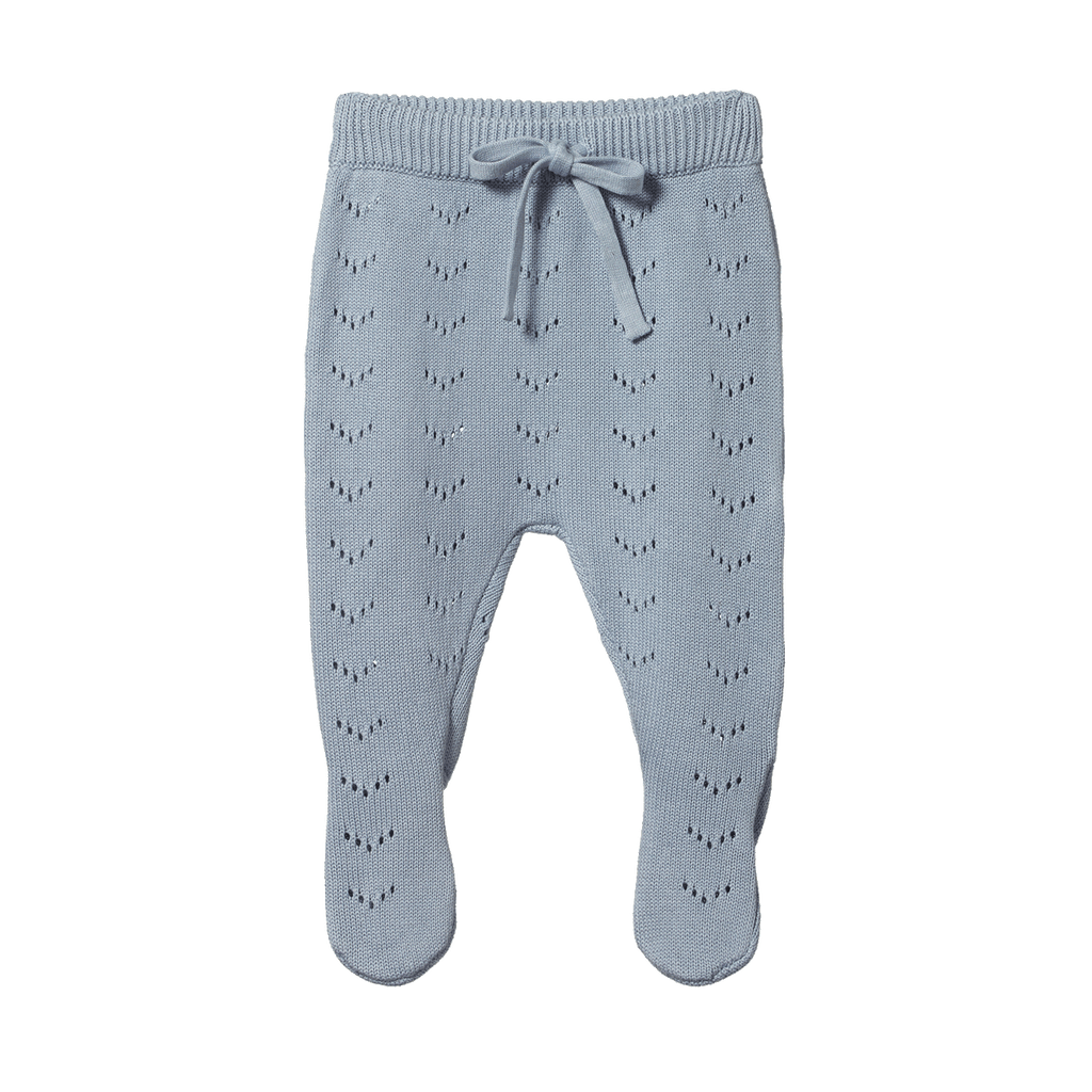 Nature Baby Cotton Knit Footed Rompers 