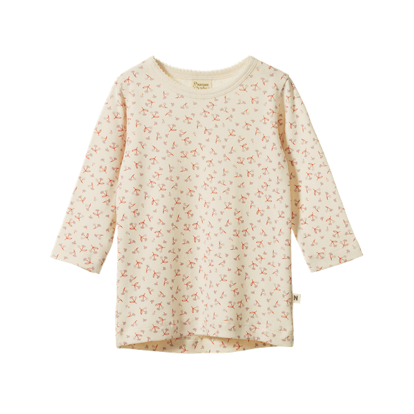 Nature Baby Long Sleeve Cloud Tee in Dandelion Print