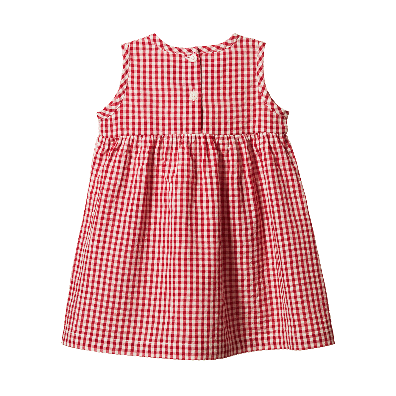 Nature baby dorothy dress red check