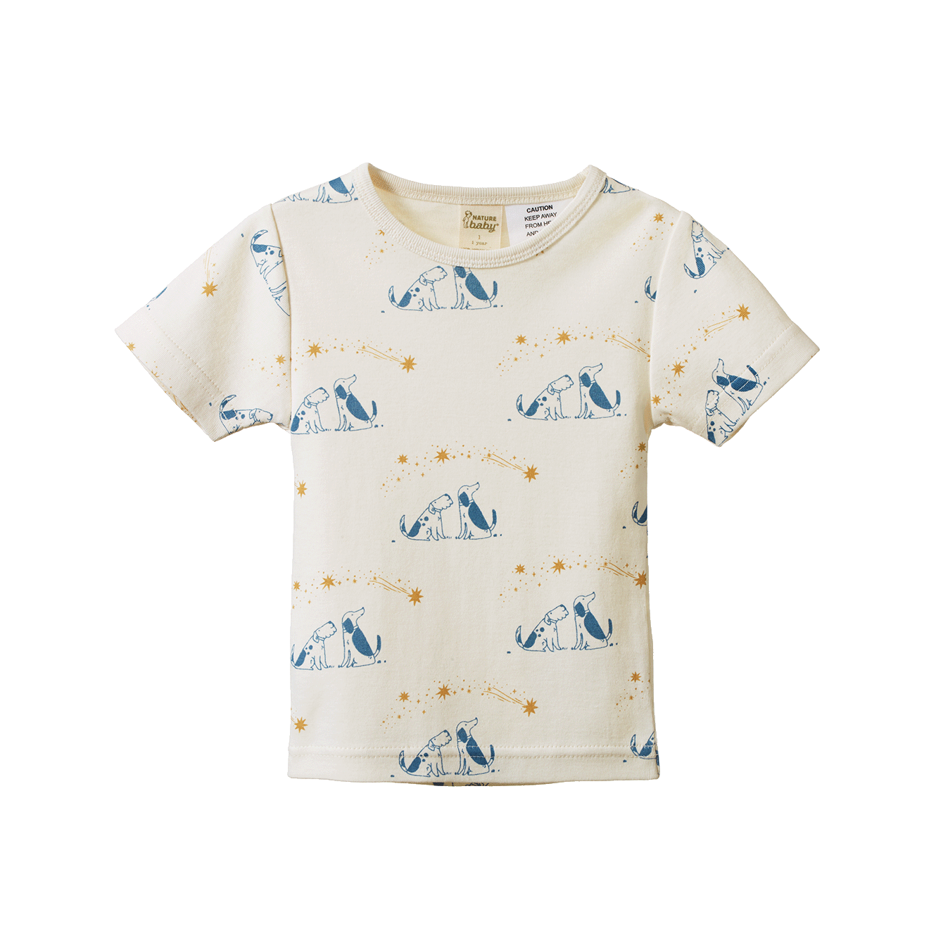 nature baby shortie pj set in dog dream print