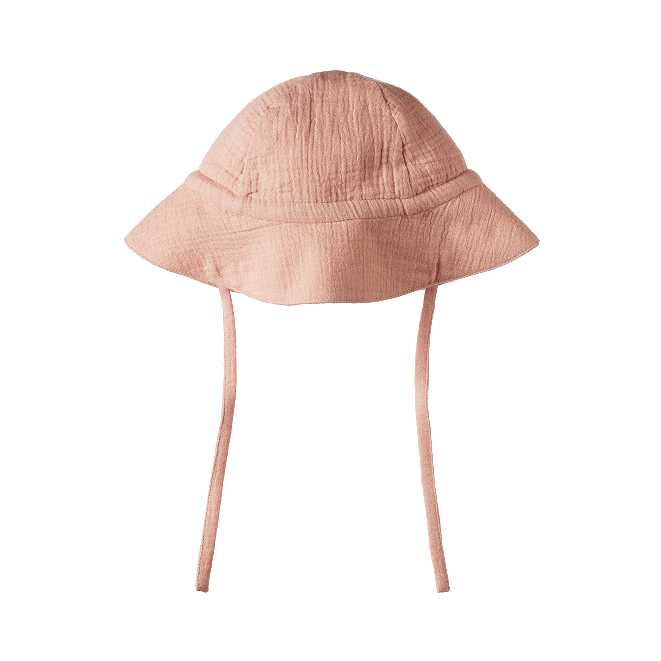 Nature Baby Muslin Sunhat in Rose Dust, front view