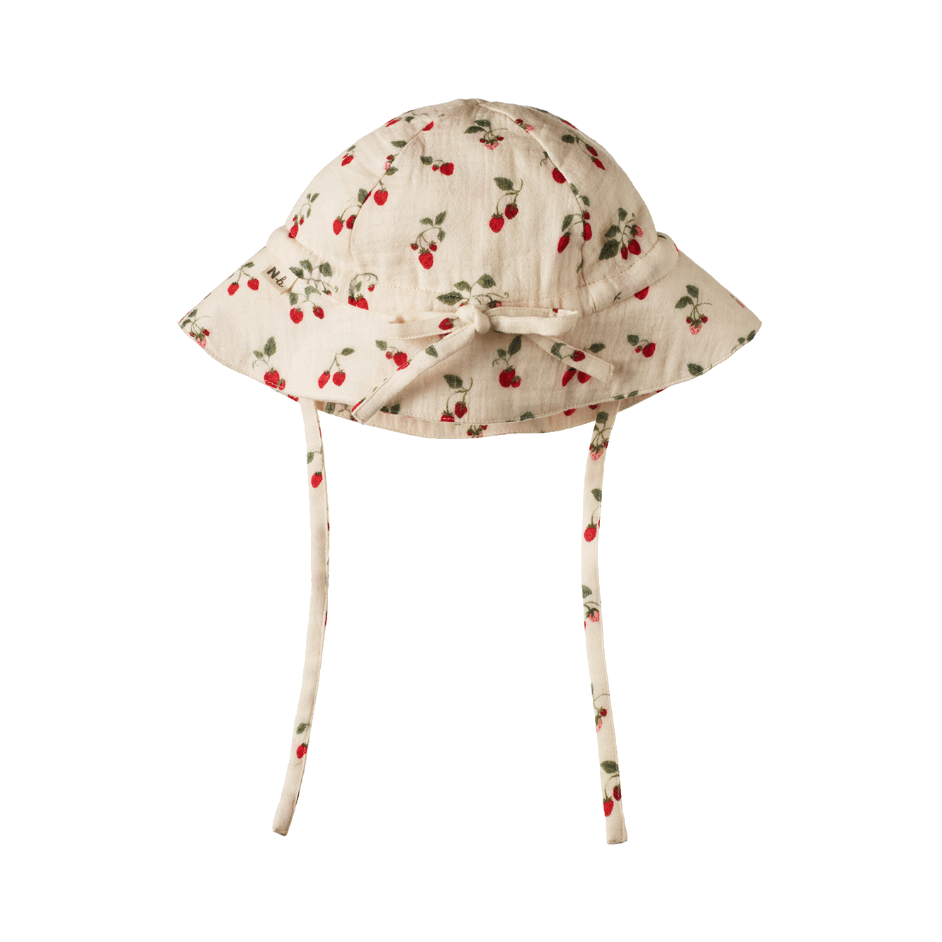 Nature baby muslin sunhat strawberry blush
