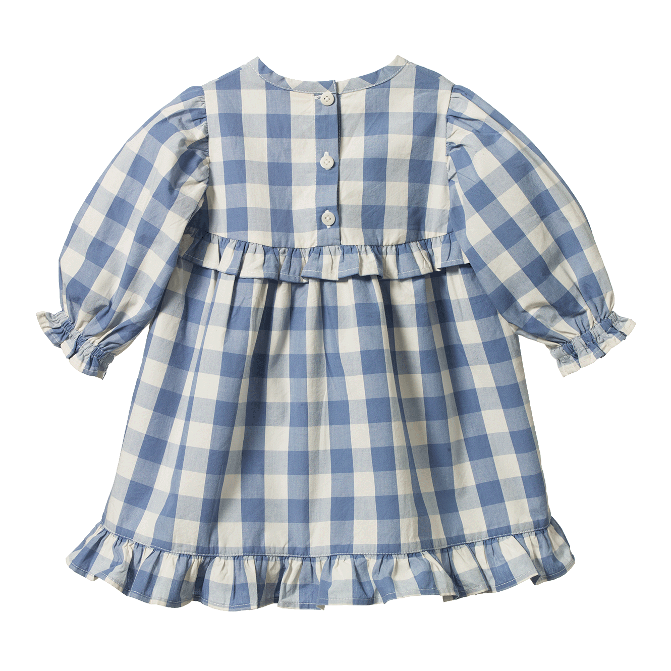 nature baby bluebelle check nora dress