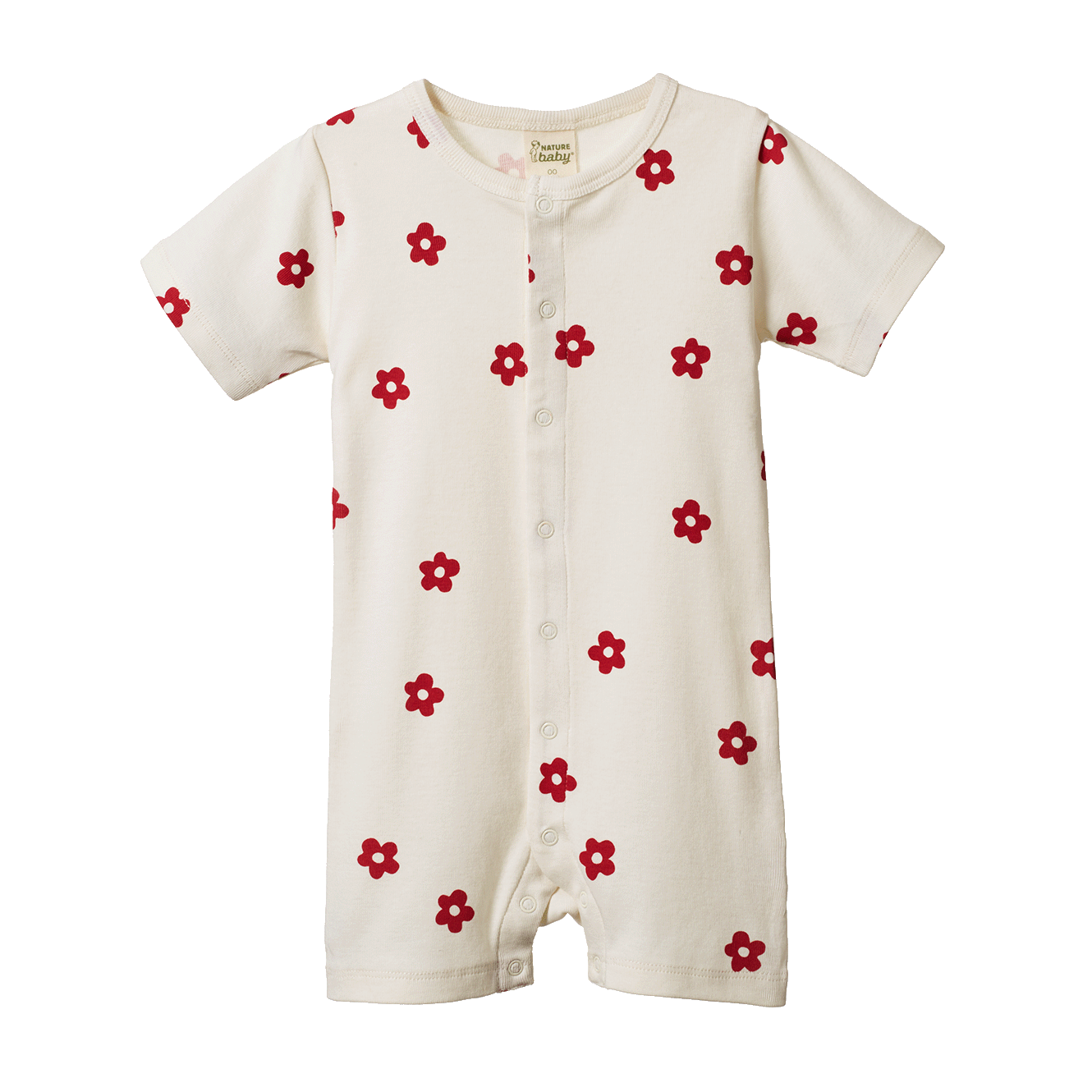 NATURE BABY sleepy suit flora red