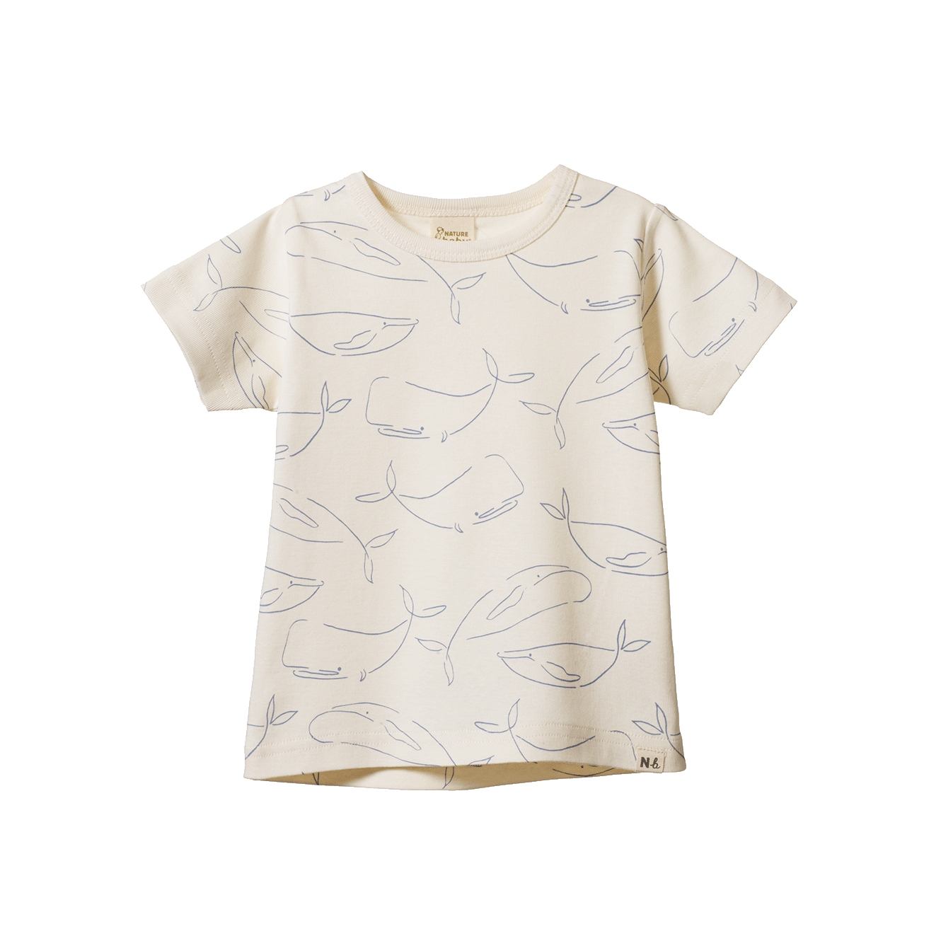 Nature baby river tee whale