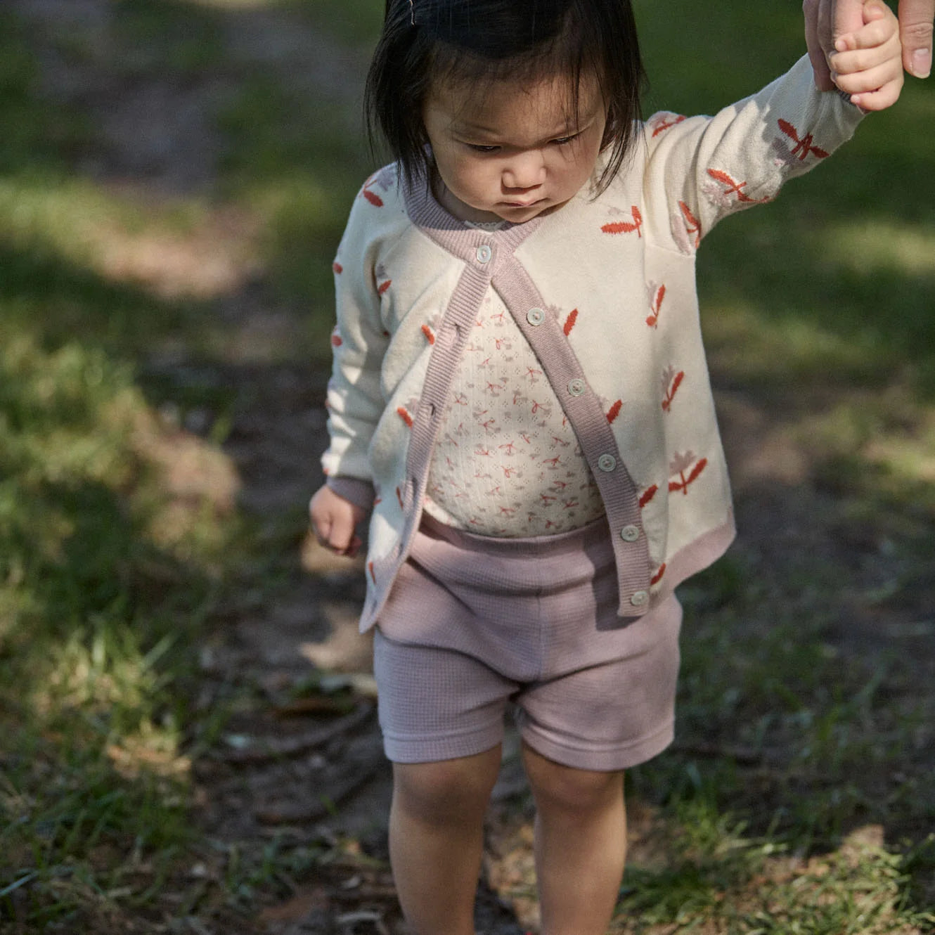 nature baby piper cardigan fleurette