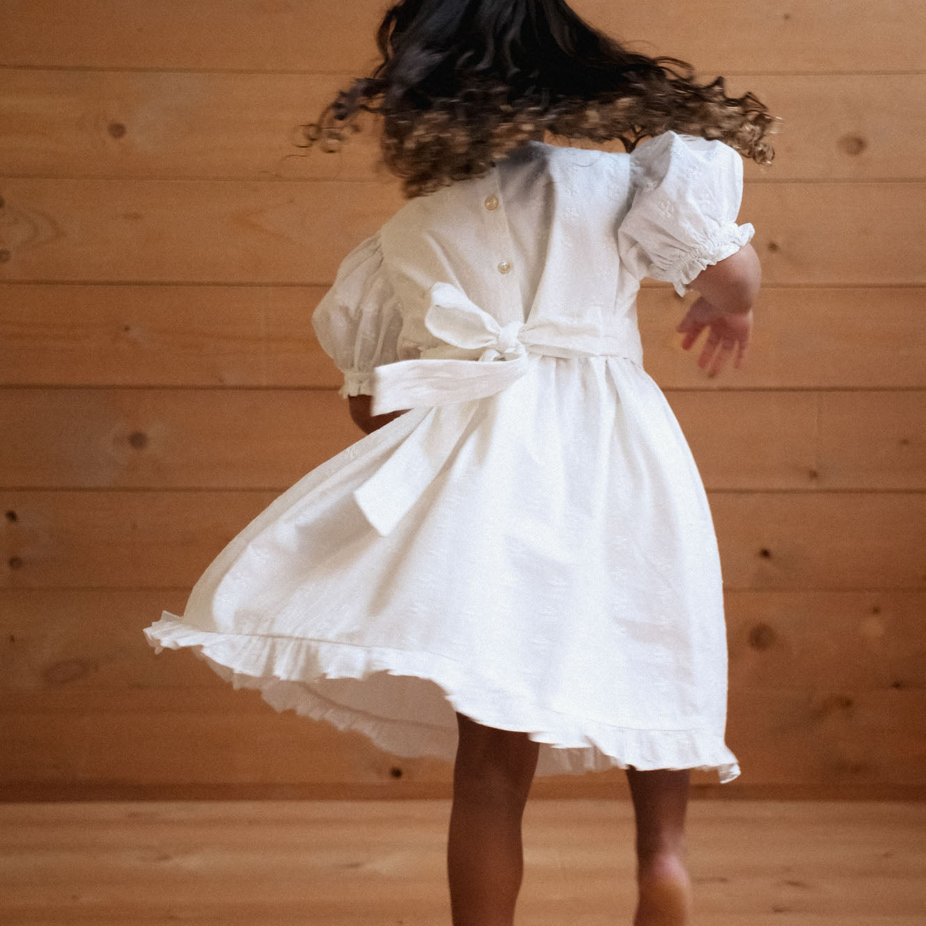 Nature baby annabelle dress ivory flora