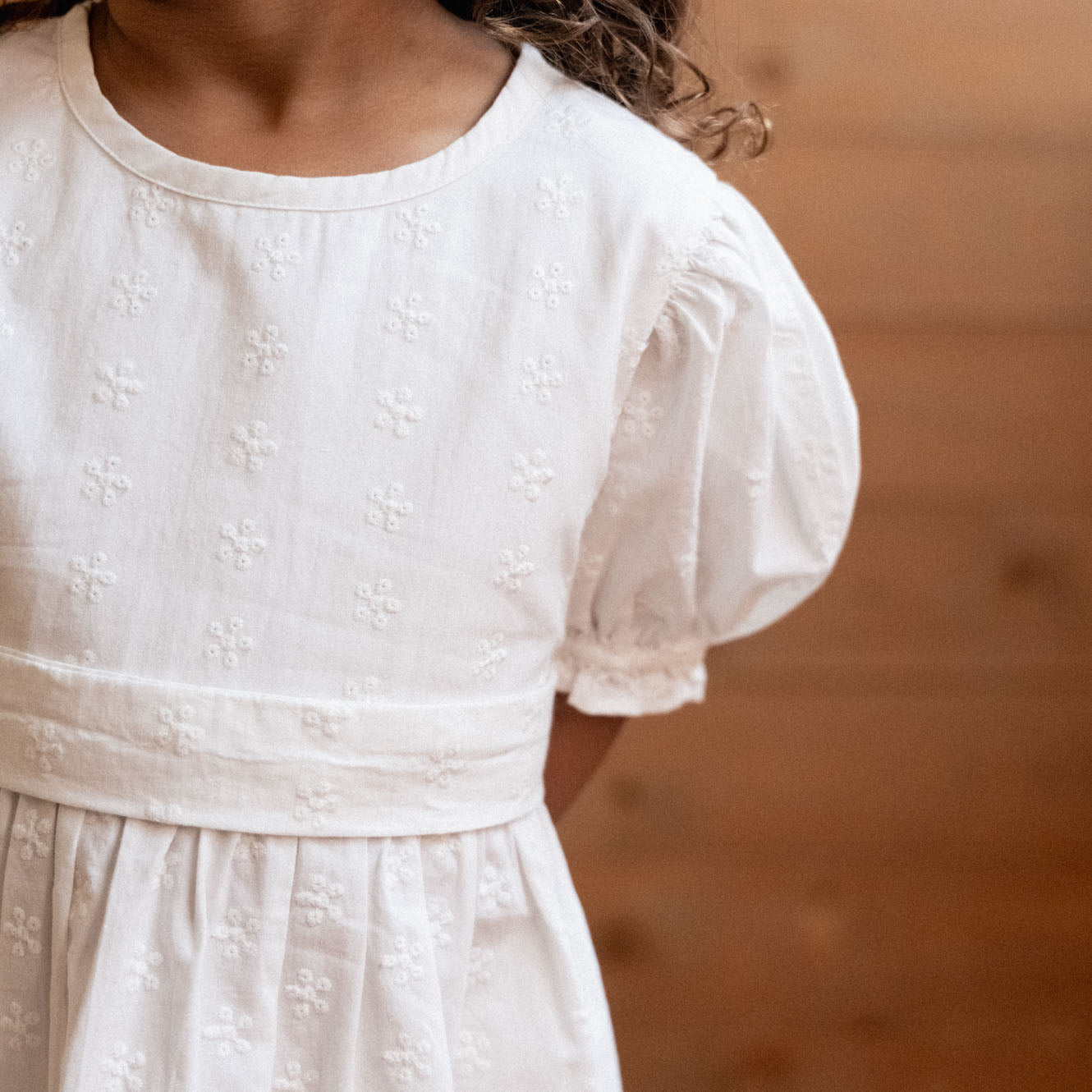 Nature baby annabelle dress ivory flora