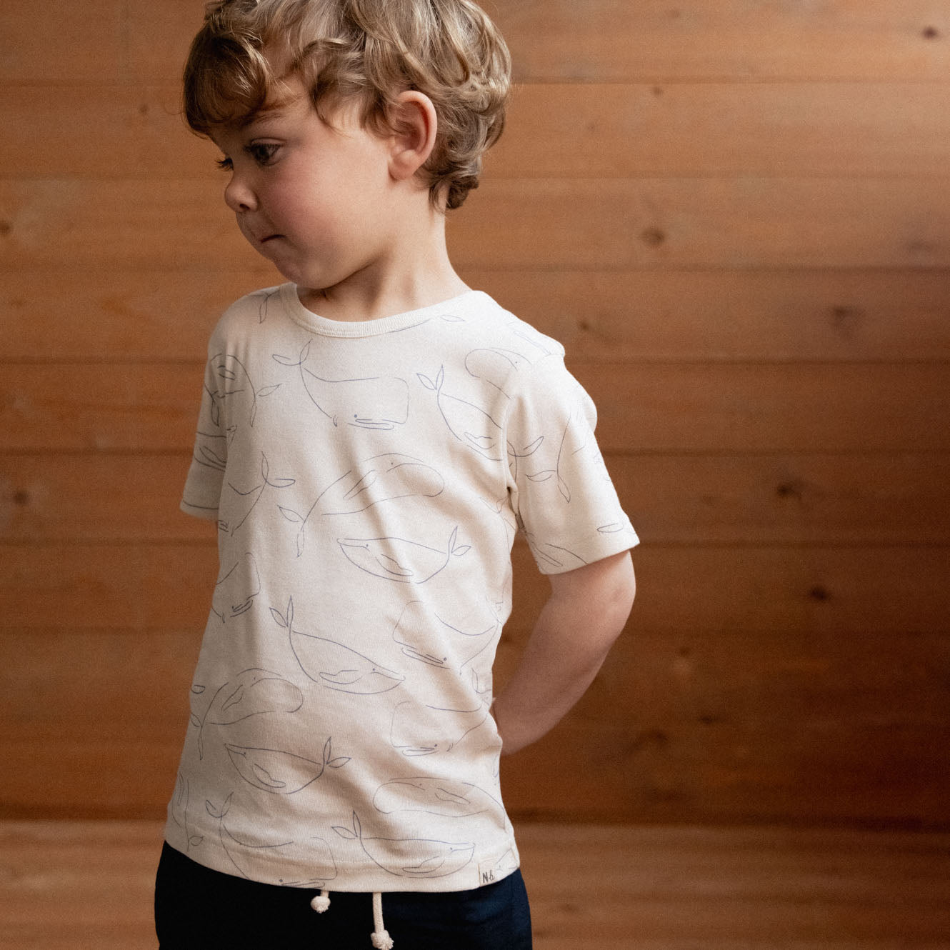 Nature baby river tee whale