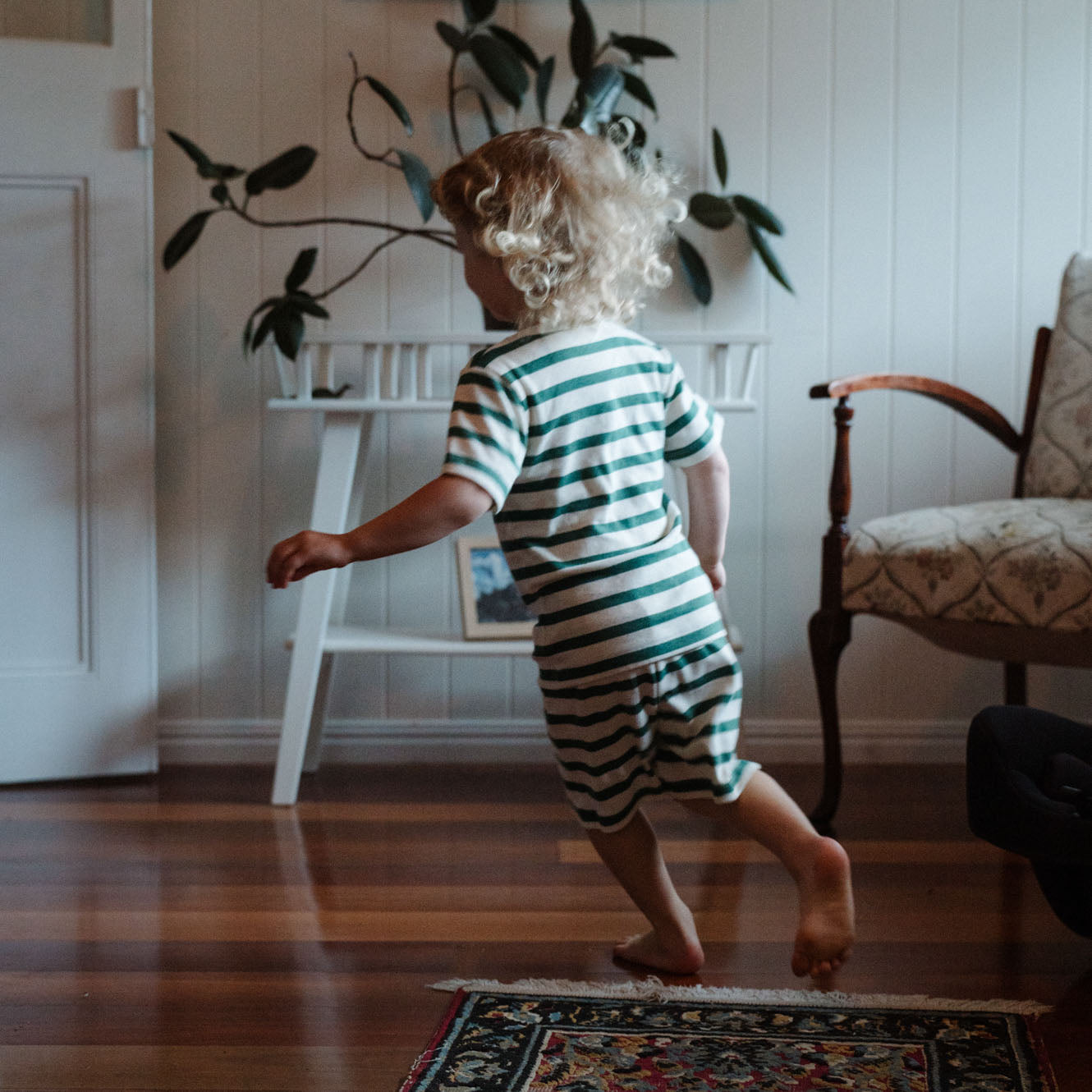 holiday peppermint stripe pyjamas