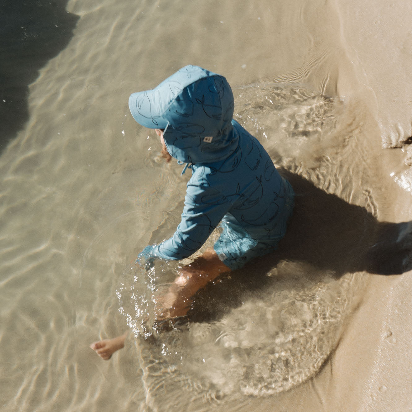 Nature Baby Blue Whale One Piece Trunks
