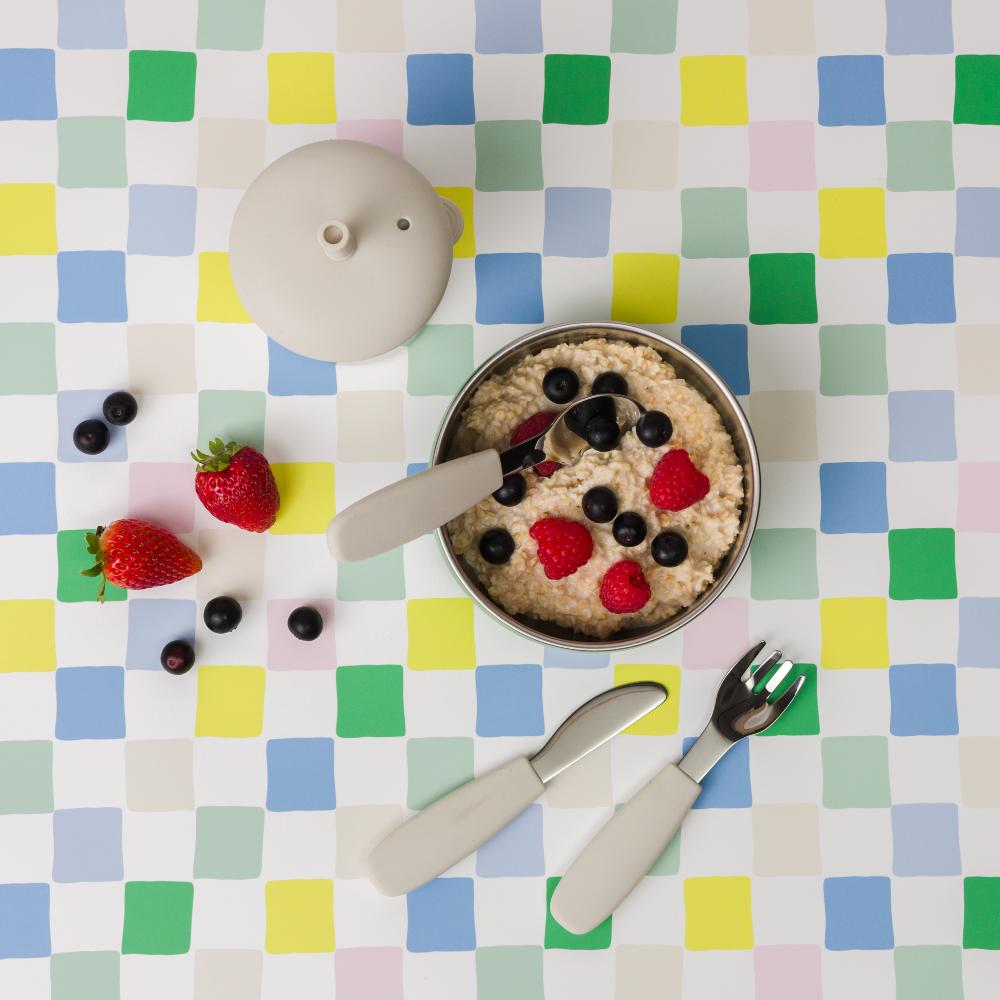 nestling toddler cutlery 3 pack in oat
