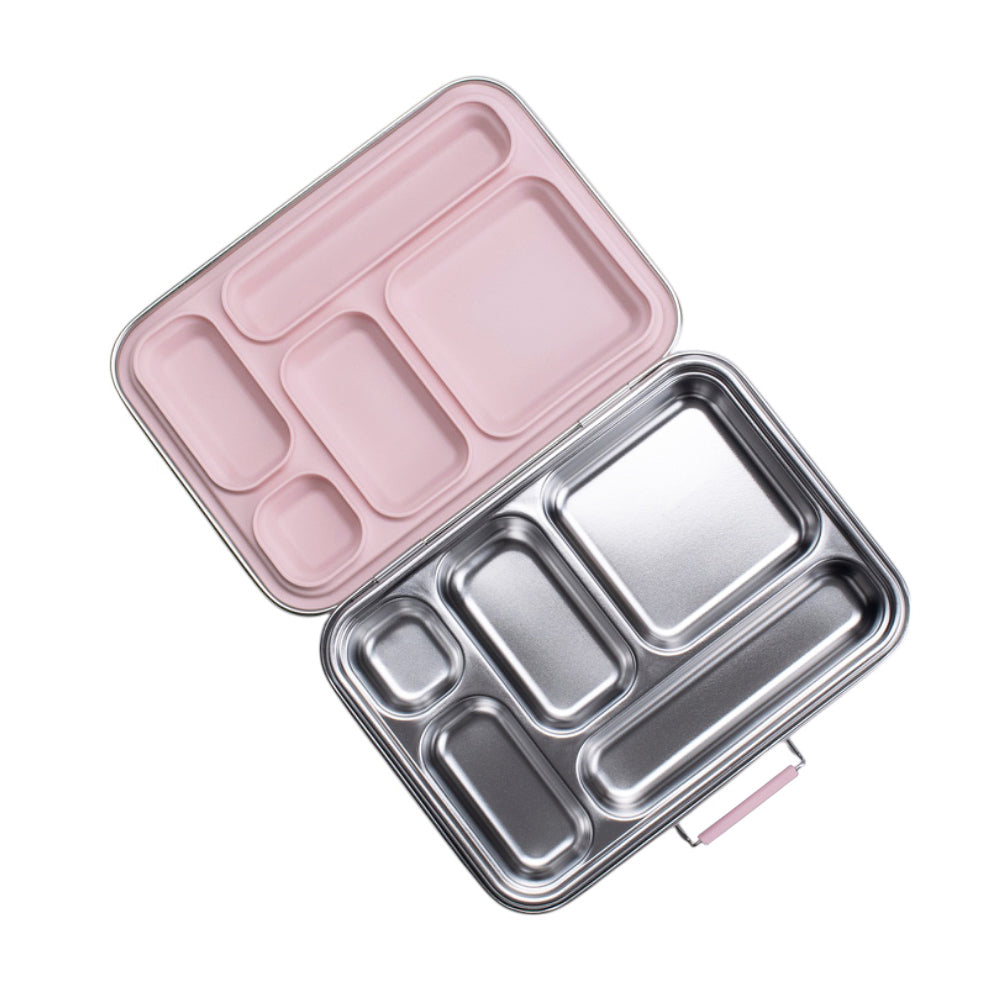 stainless steel bento lunchbox in dusty pink