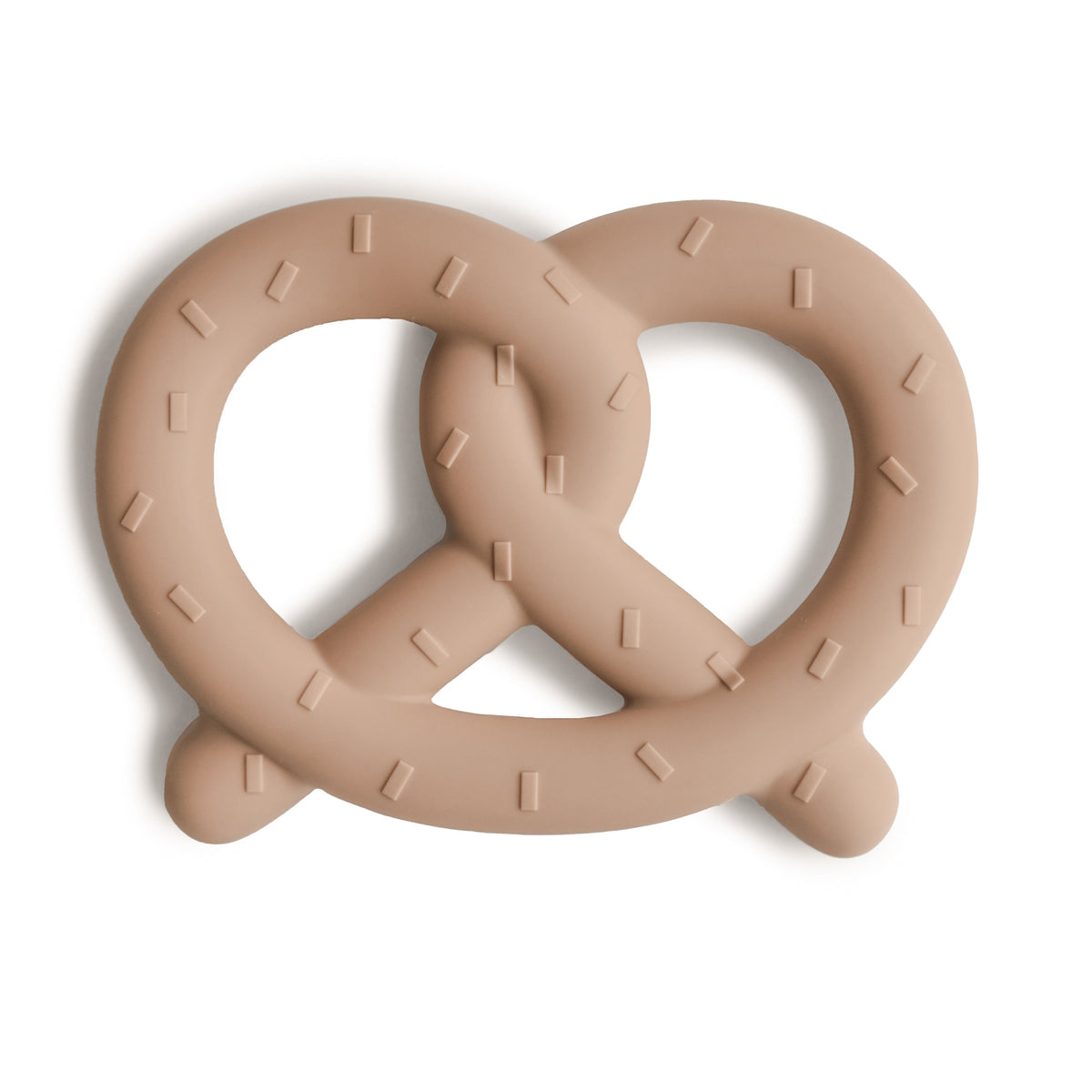Mushie Pretzel Teether in Natural