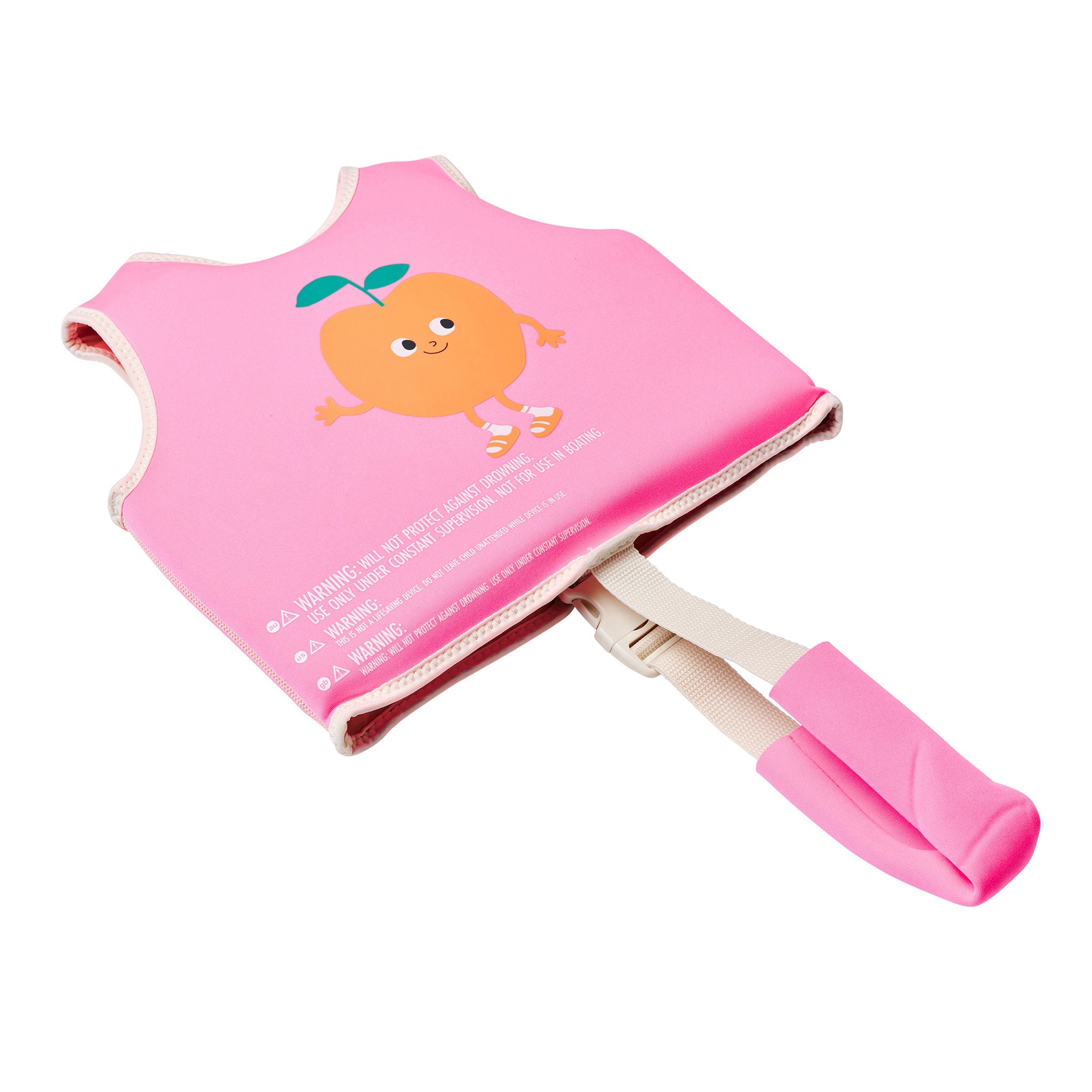Sunnylife Kids Swim Vest Poppy the Peach Neon Pink back view