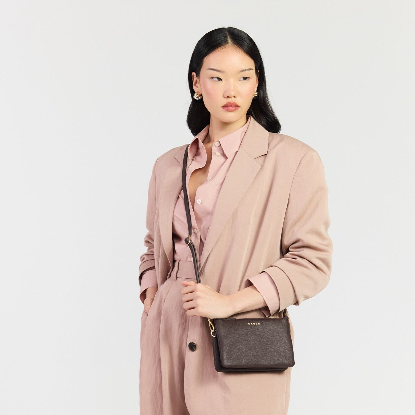 tilly crossbody cacao handbag