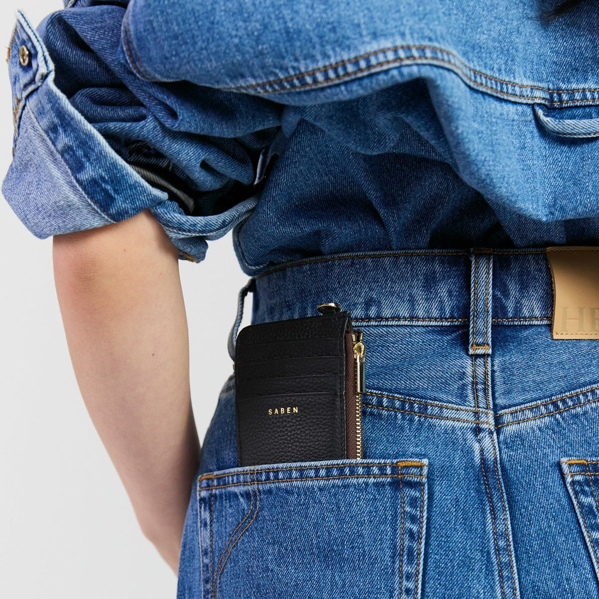 saben winona black card wallet