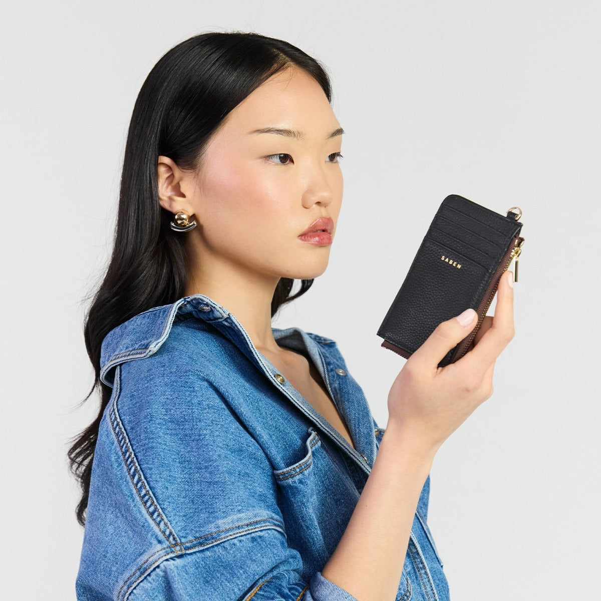 saben winona black card wallet