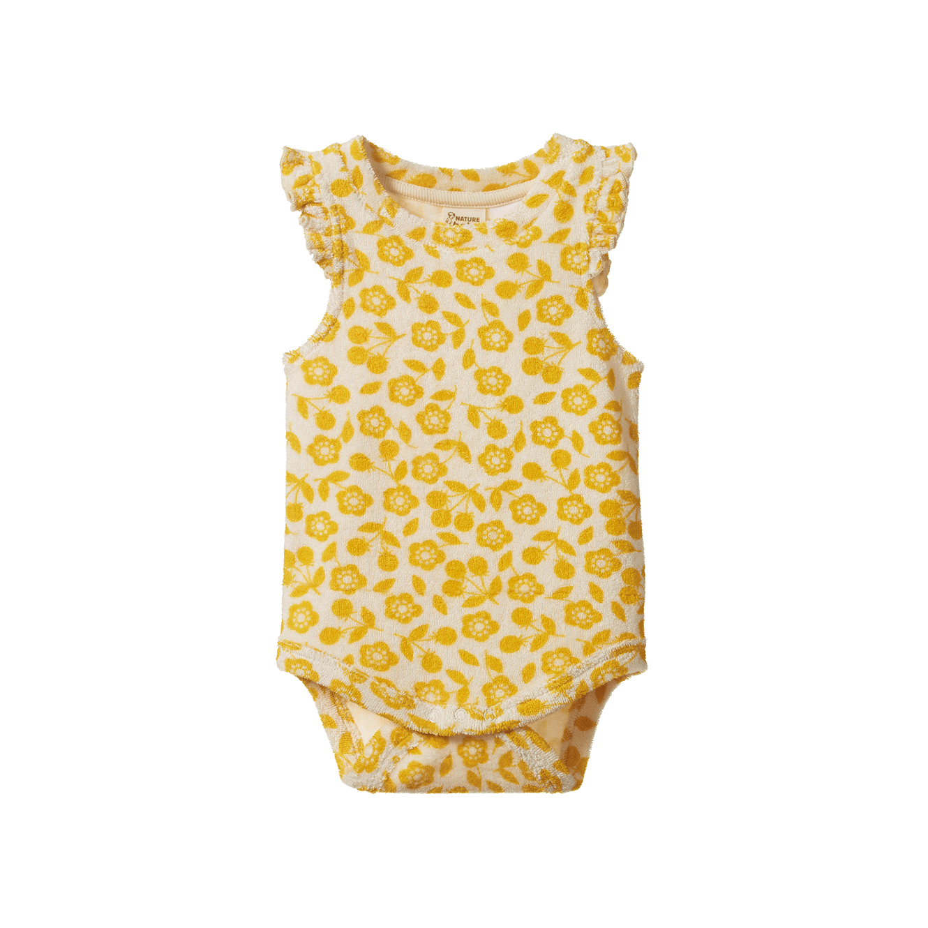 Fleur Bodysuit Terry in Kitchen Garden Freesia Print
