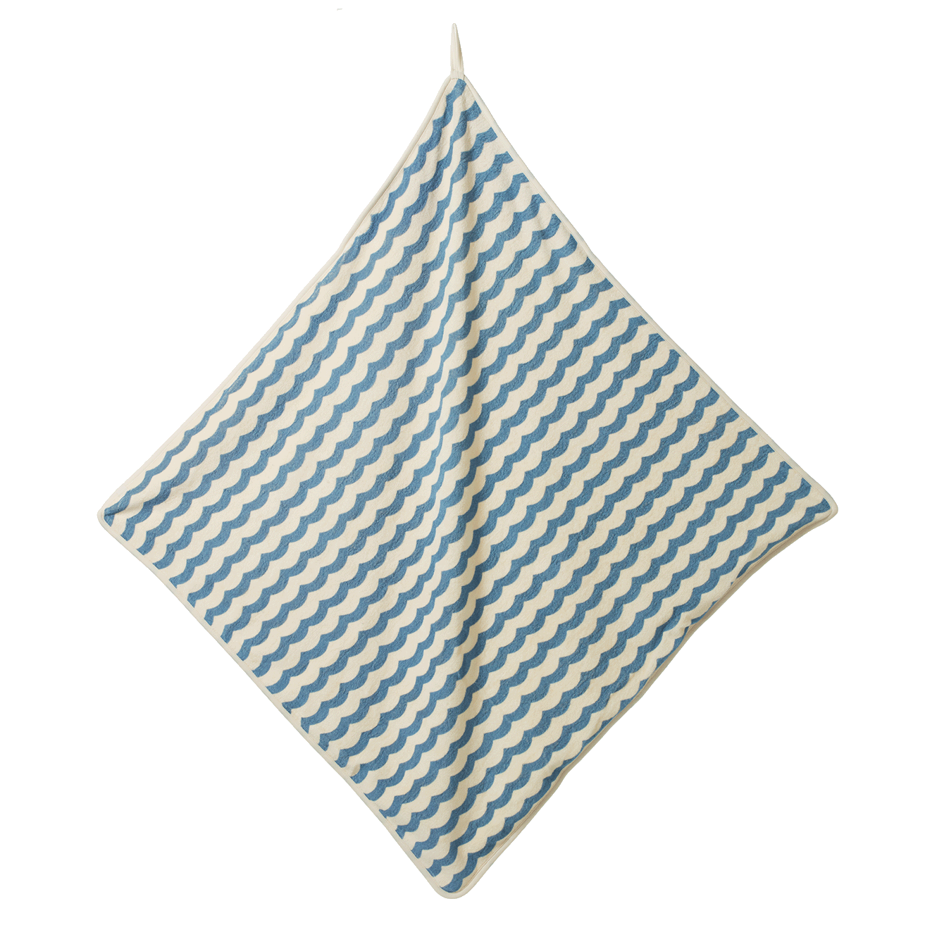Hooded Towel in Waves Print