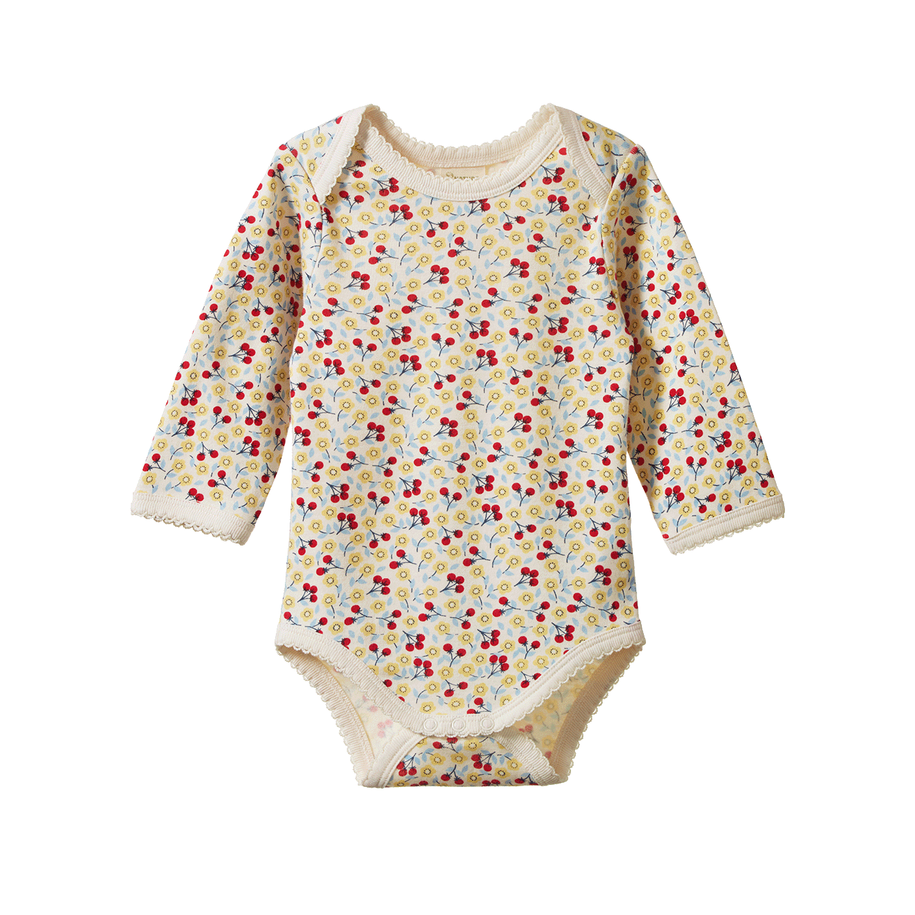 Long Sleeve Bodysuit in Kitchen Garden Print