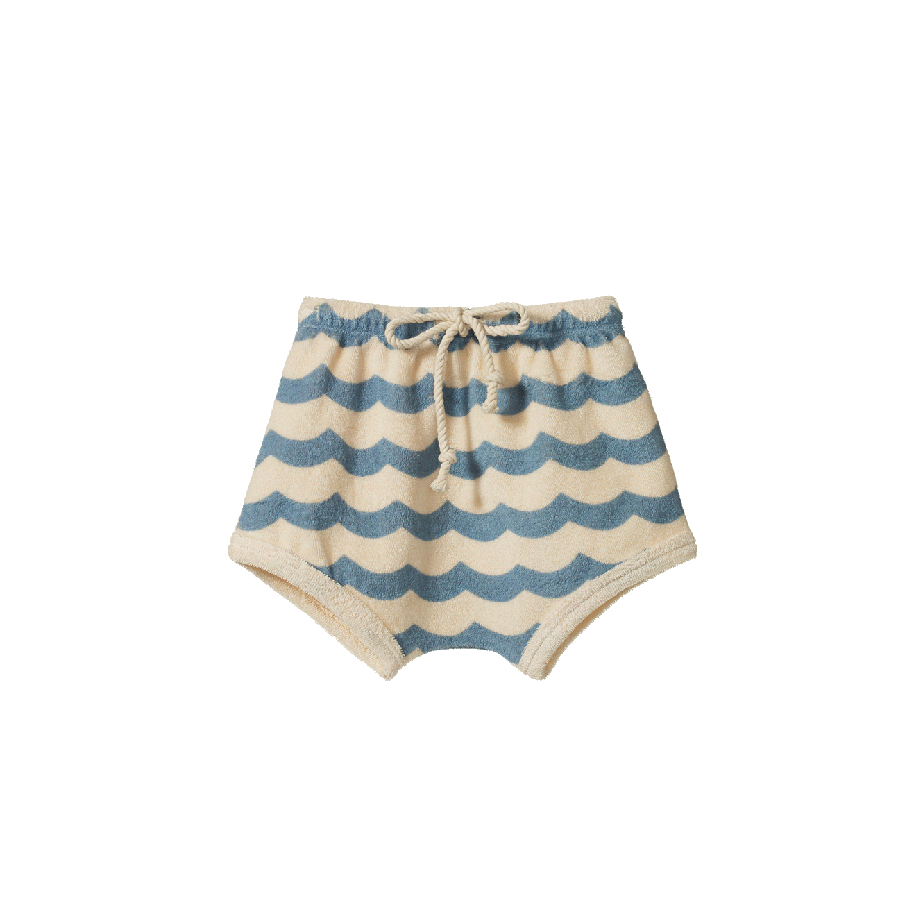 Terry Shorts in Waves Print