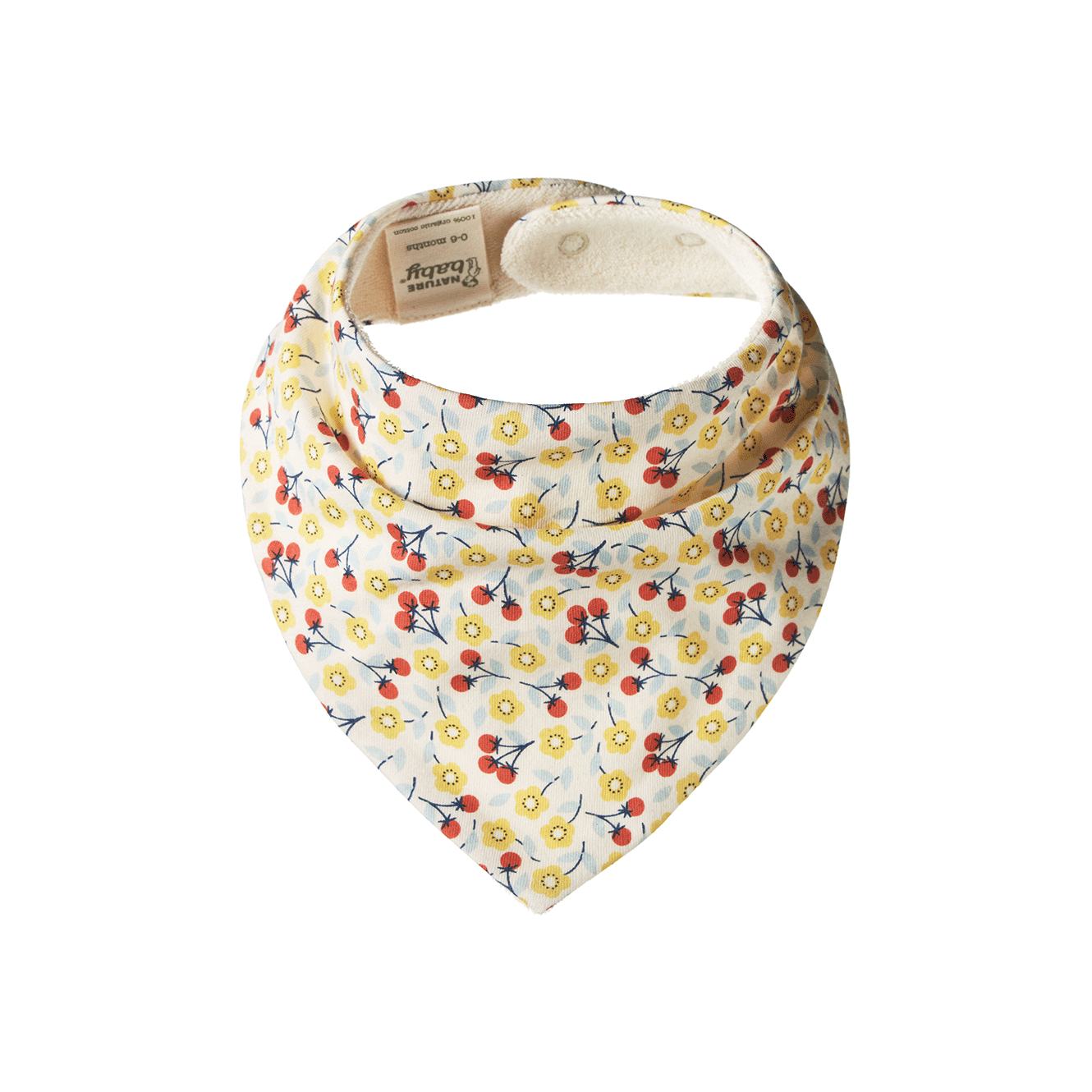 Triangle Bib in Kitchen Garden Print