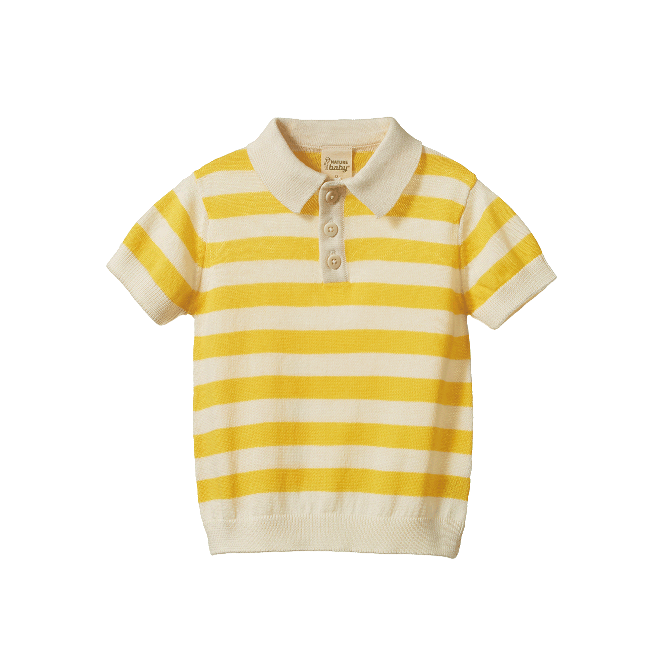 Stevie Polo in Sunny Bold Stripe, front view