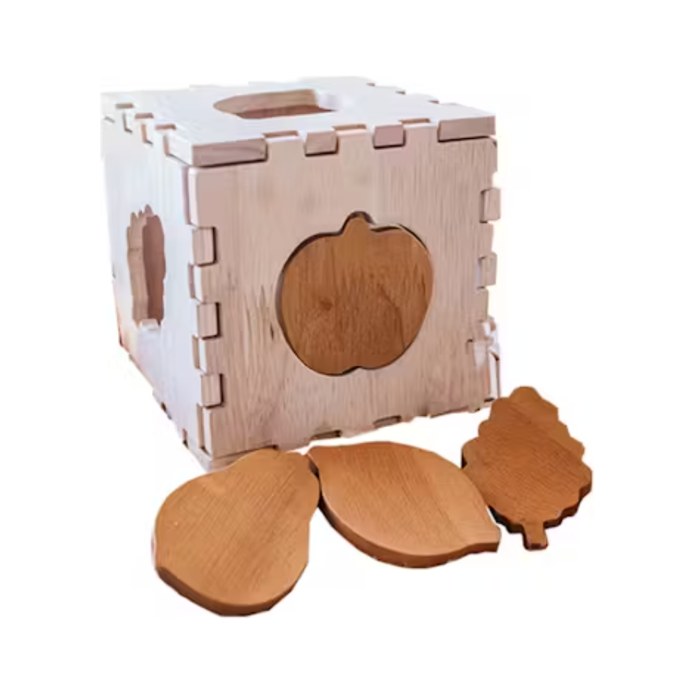 Qtoys wooden fruit box puzzle