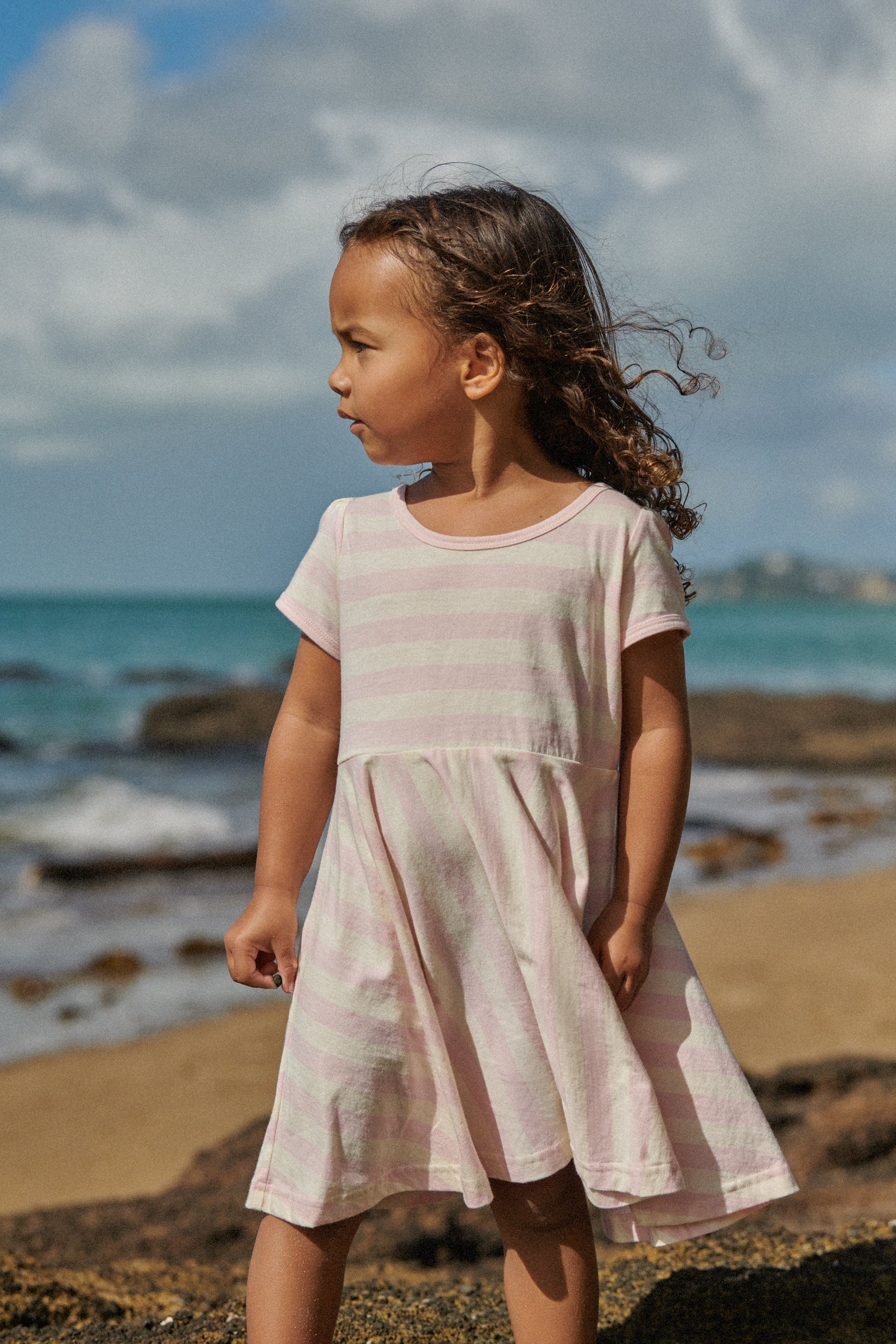 nature baby seaside dress cotton candy