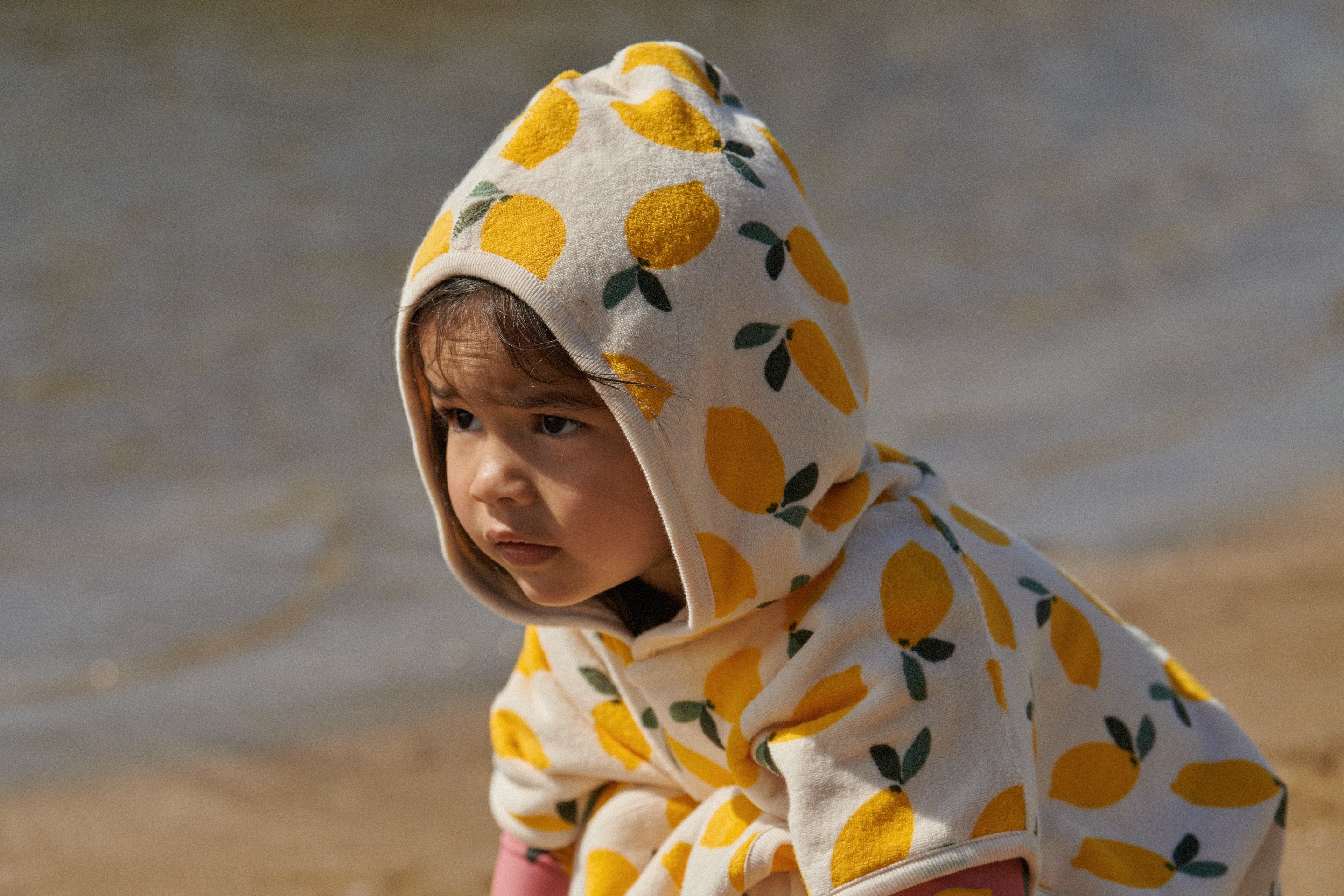Lemon Poncho towel