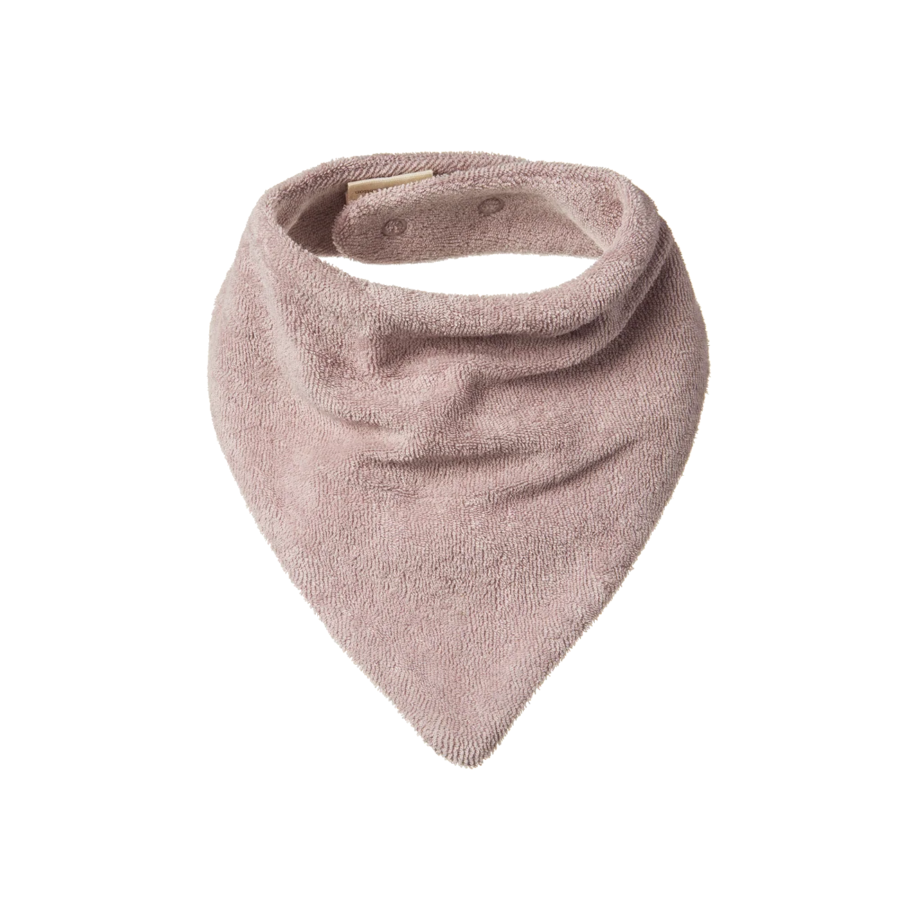 nature baby terry triangle bib lilac
