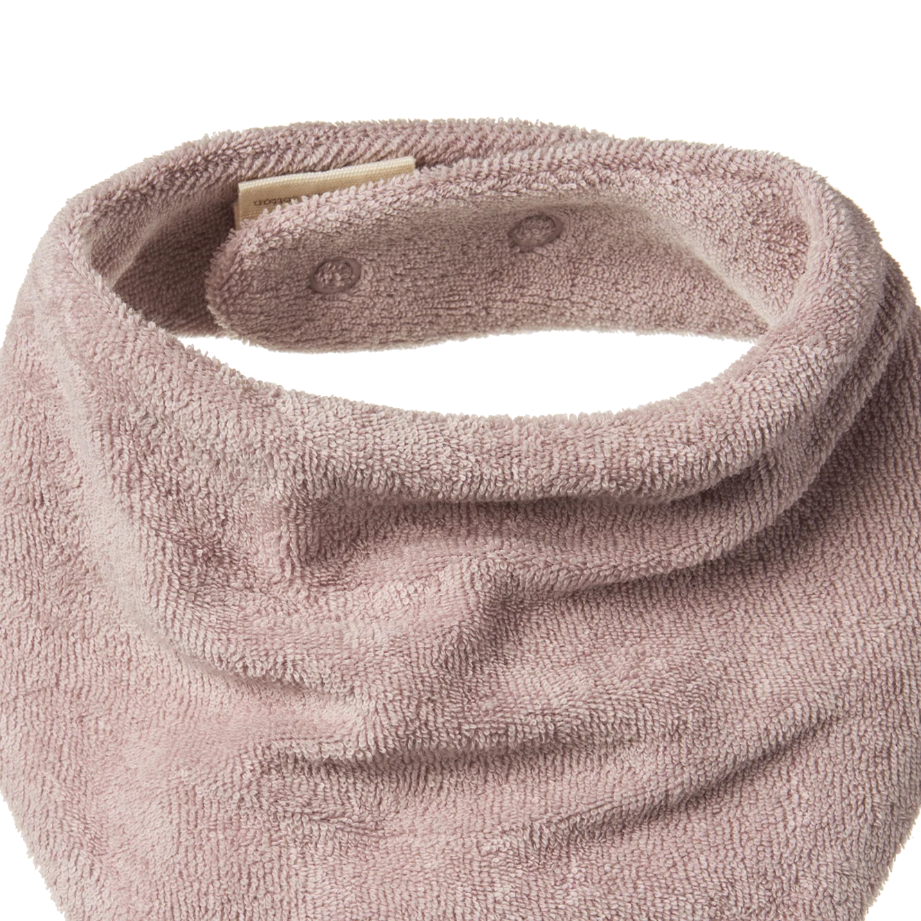 nature baby terry triangle bib lilac