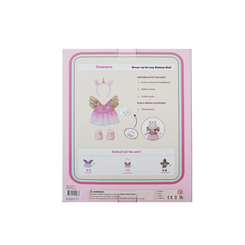 Dinkum Dolls Unicorn Outfit Set packaging back