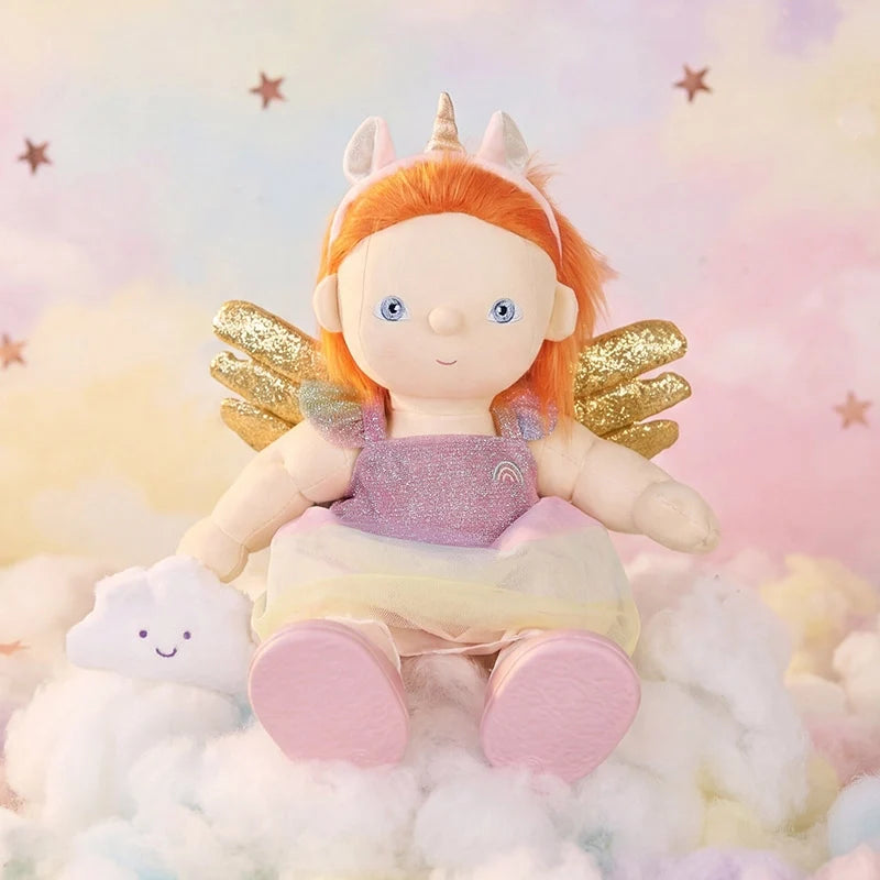 Dream Dinkum Doll Unicorn Nova on clouds
