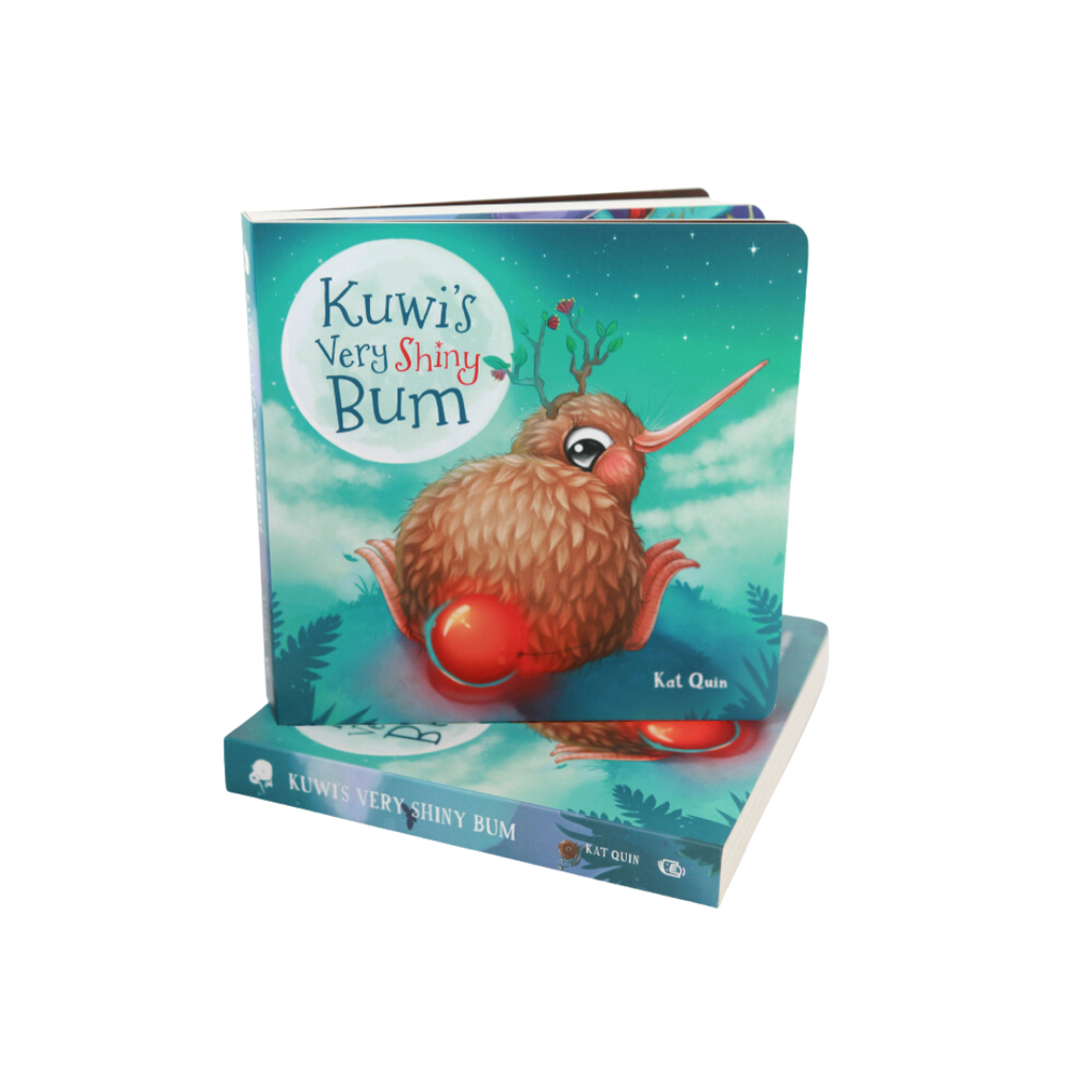 Kuwi's Shiny Bum Board Book Kat Quin