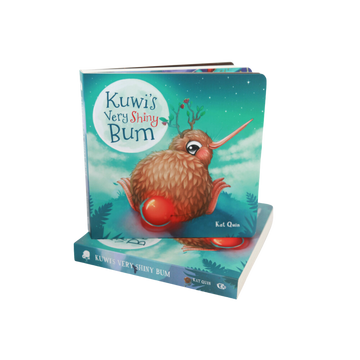Kuwi's Shiny Bum Board Book Kat Quin