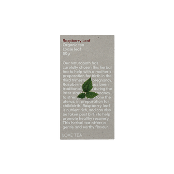 Love Tea Raspberry Leaf tea for pregnancy support