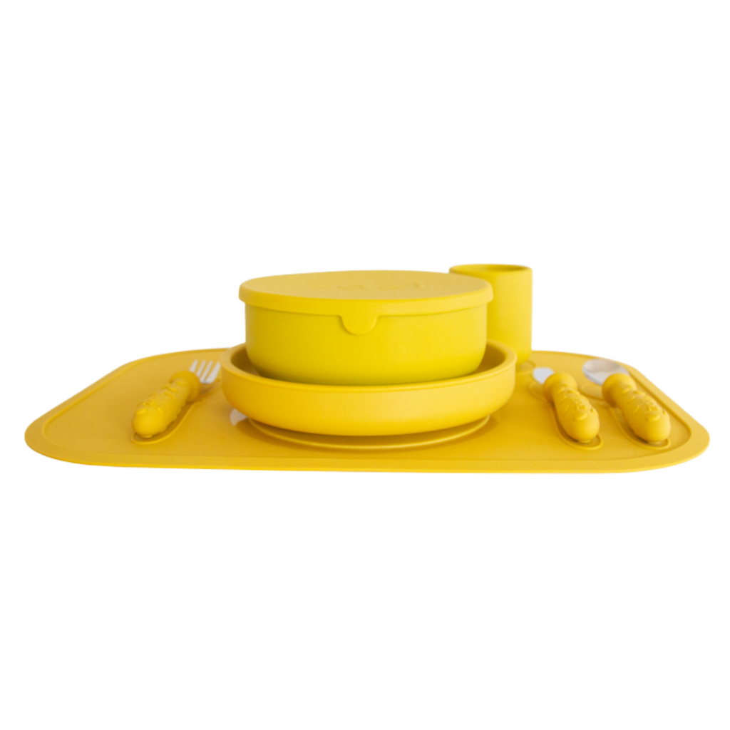 Zazi Clever Bundle Yolk with placemat, plate, bowl, cutlery and cup