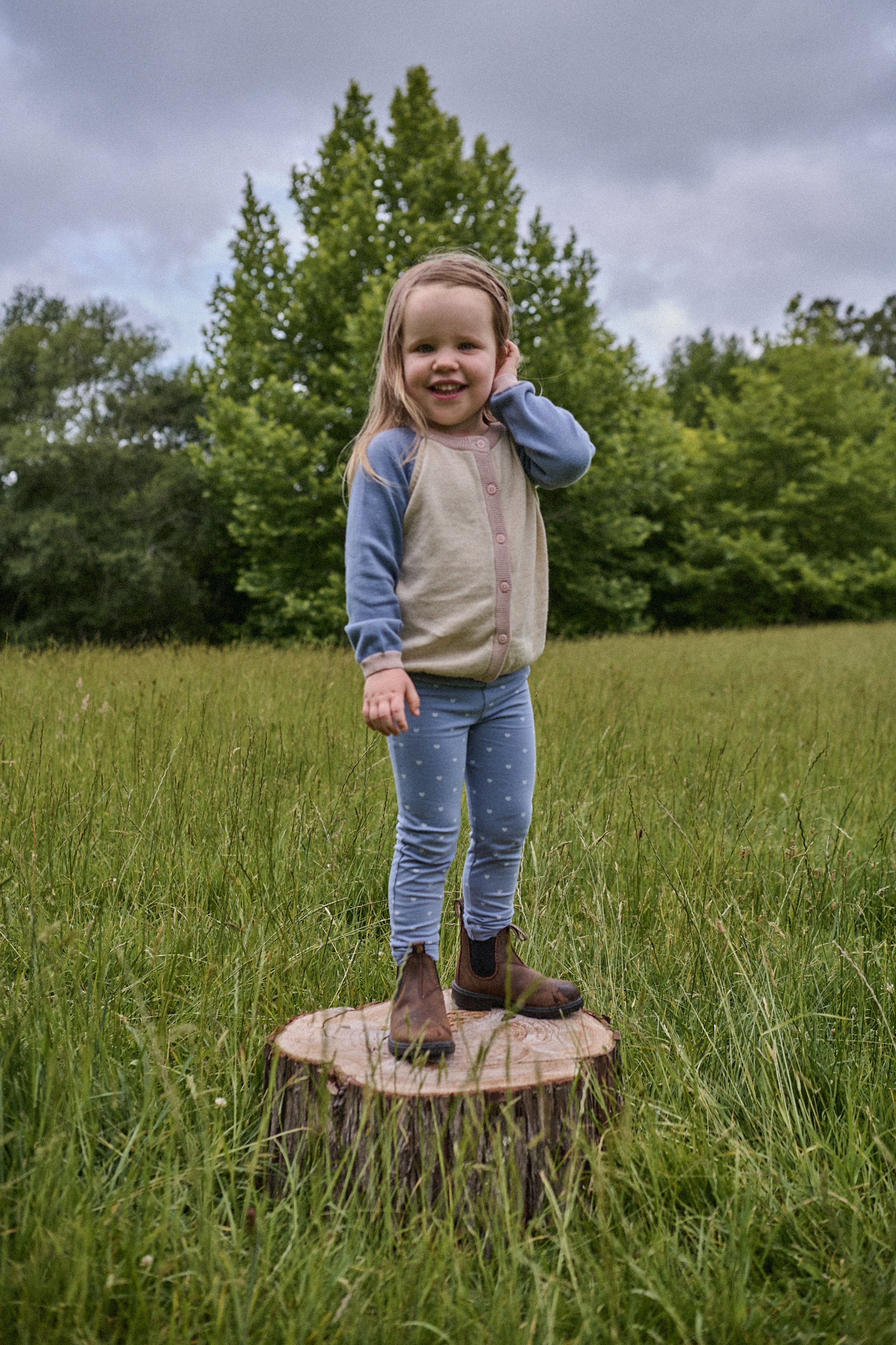 HEARTS BLUEBELL leggings