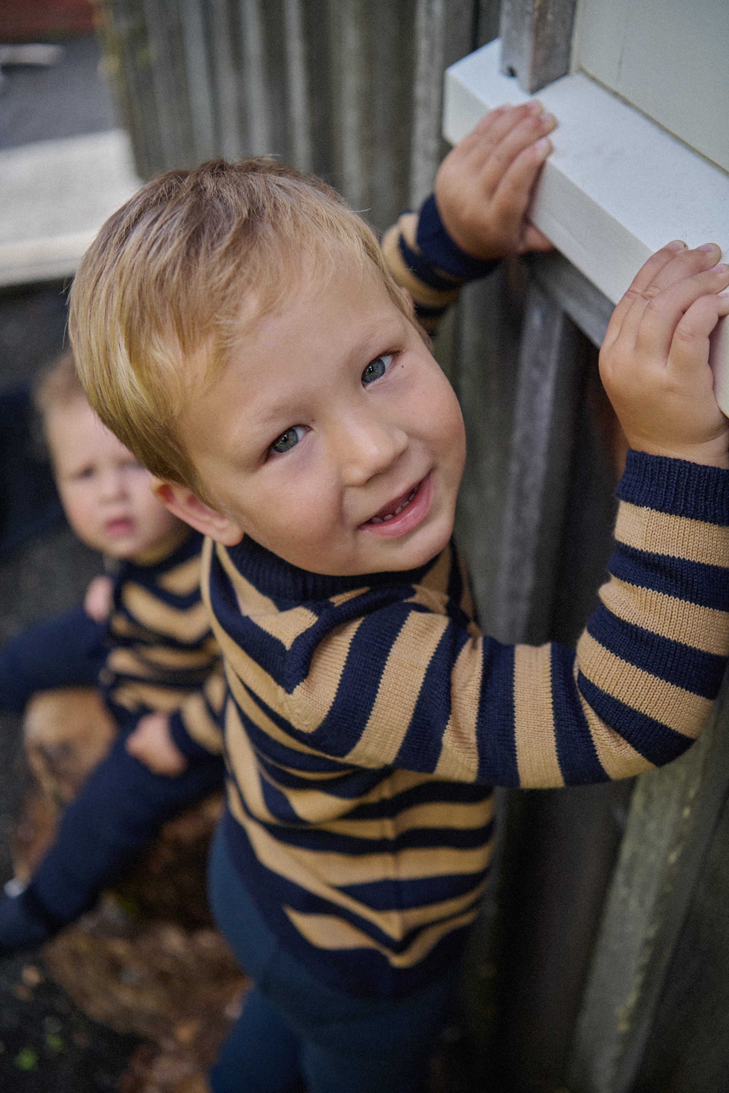NATURE BABY caramel stripe merino