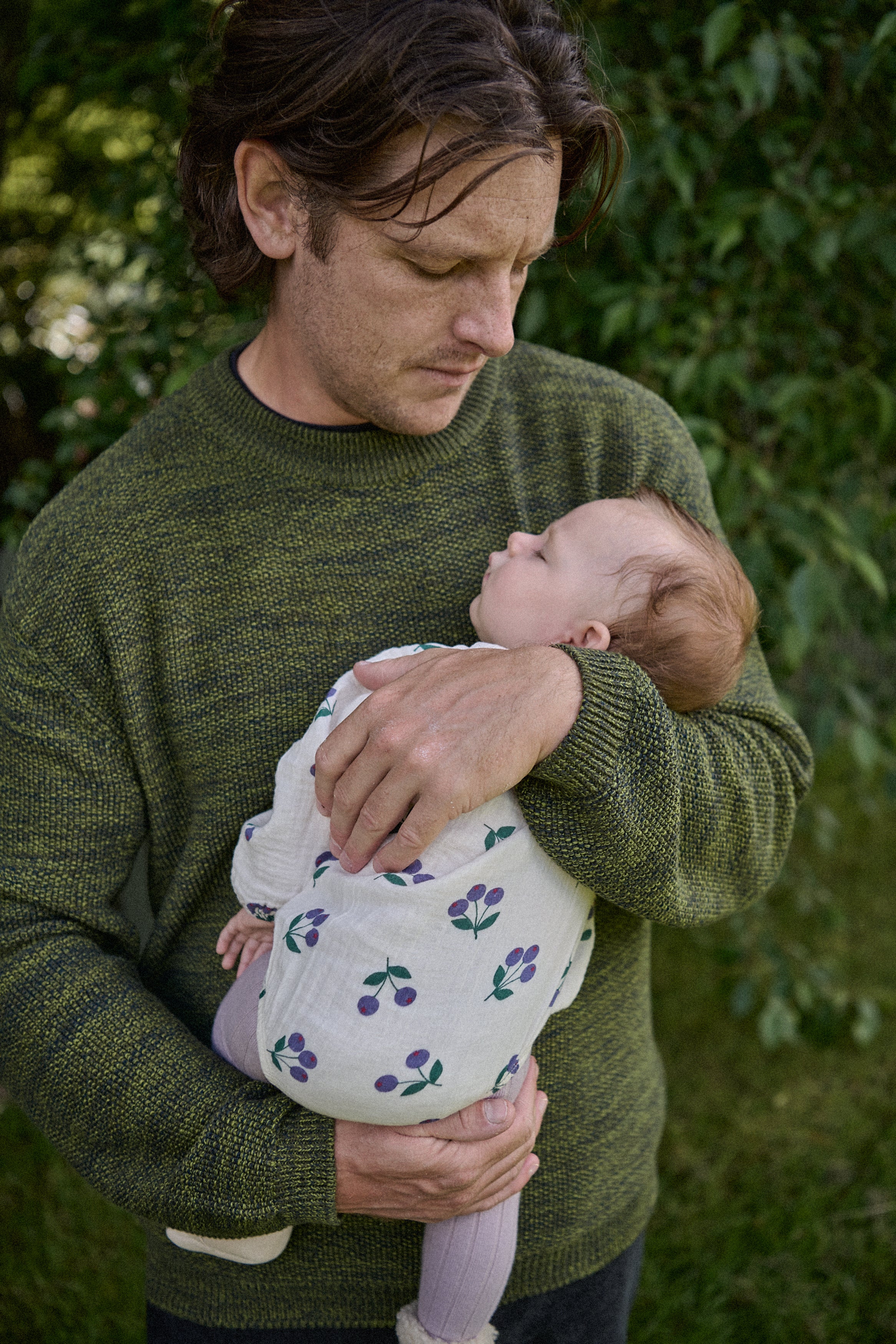 nature baby winter berry meadow bodysuit