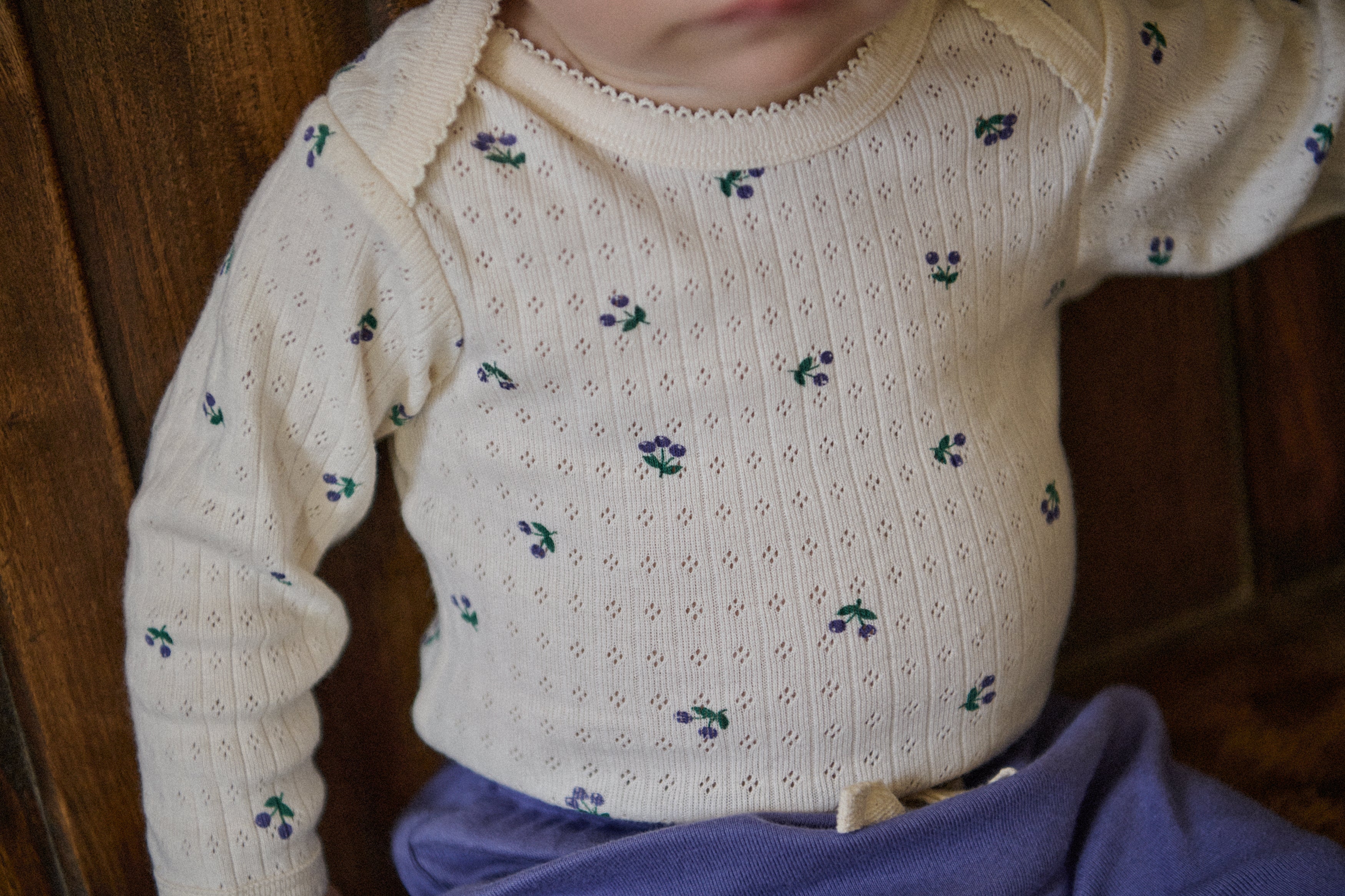 winter berry pointelle bodysuit