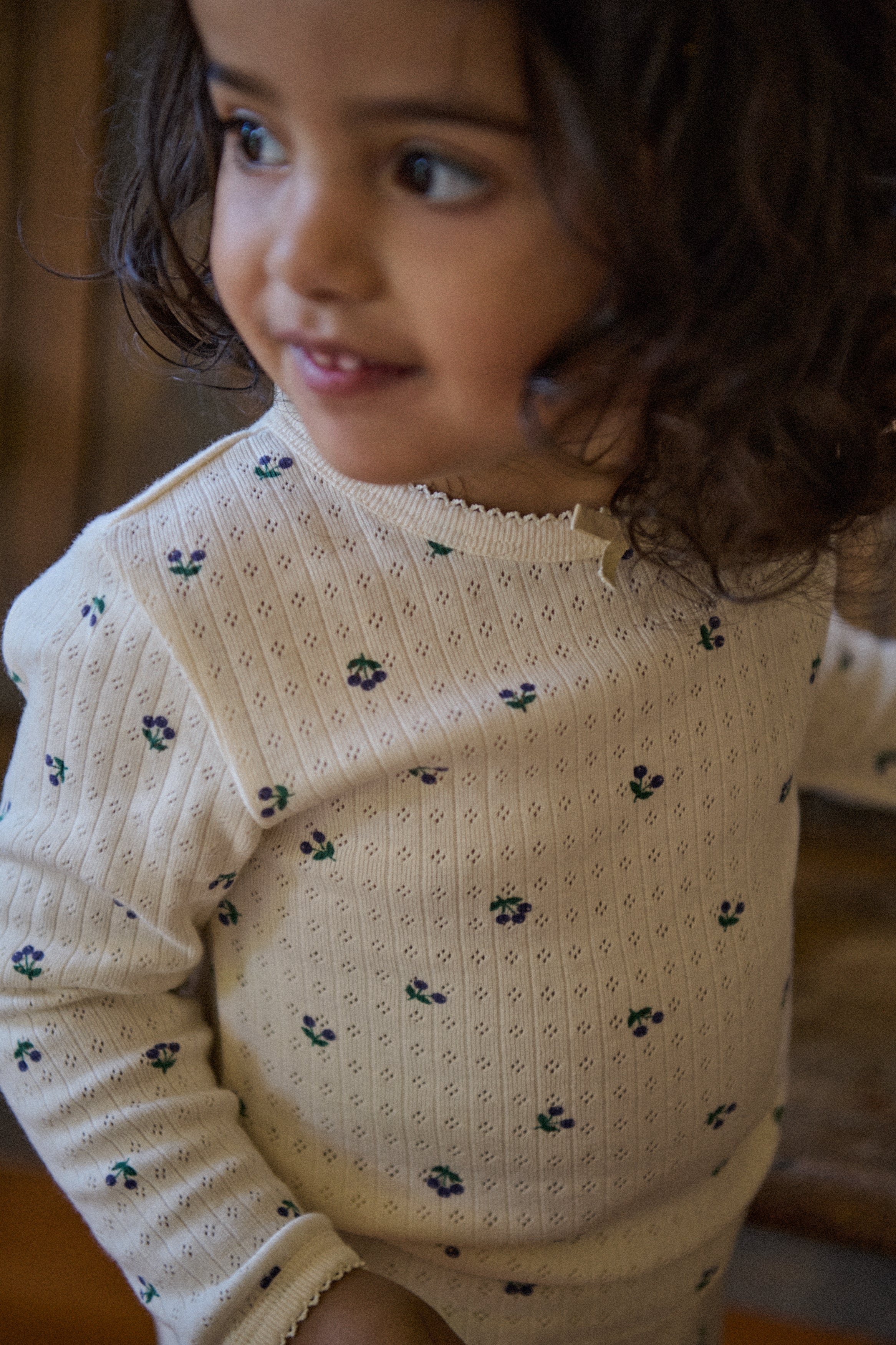 Nature baby pointelle pyjama winter berry