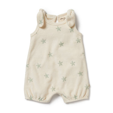 Wilson and Frenchy Tiny Starfish Terry Toweling Playsuit