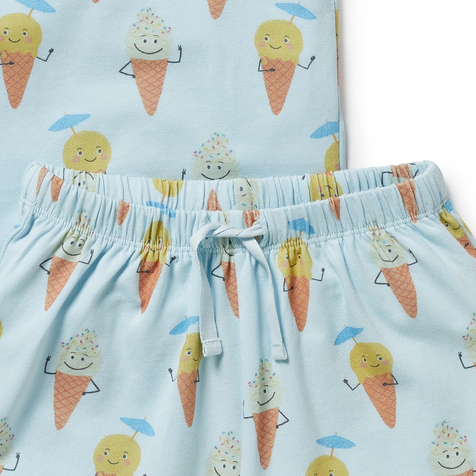 frosty friends short sleeve pj set