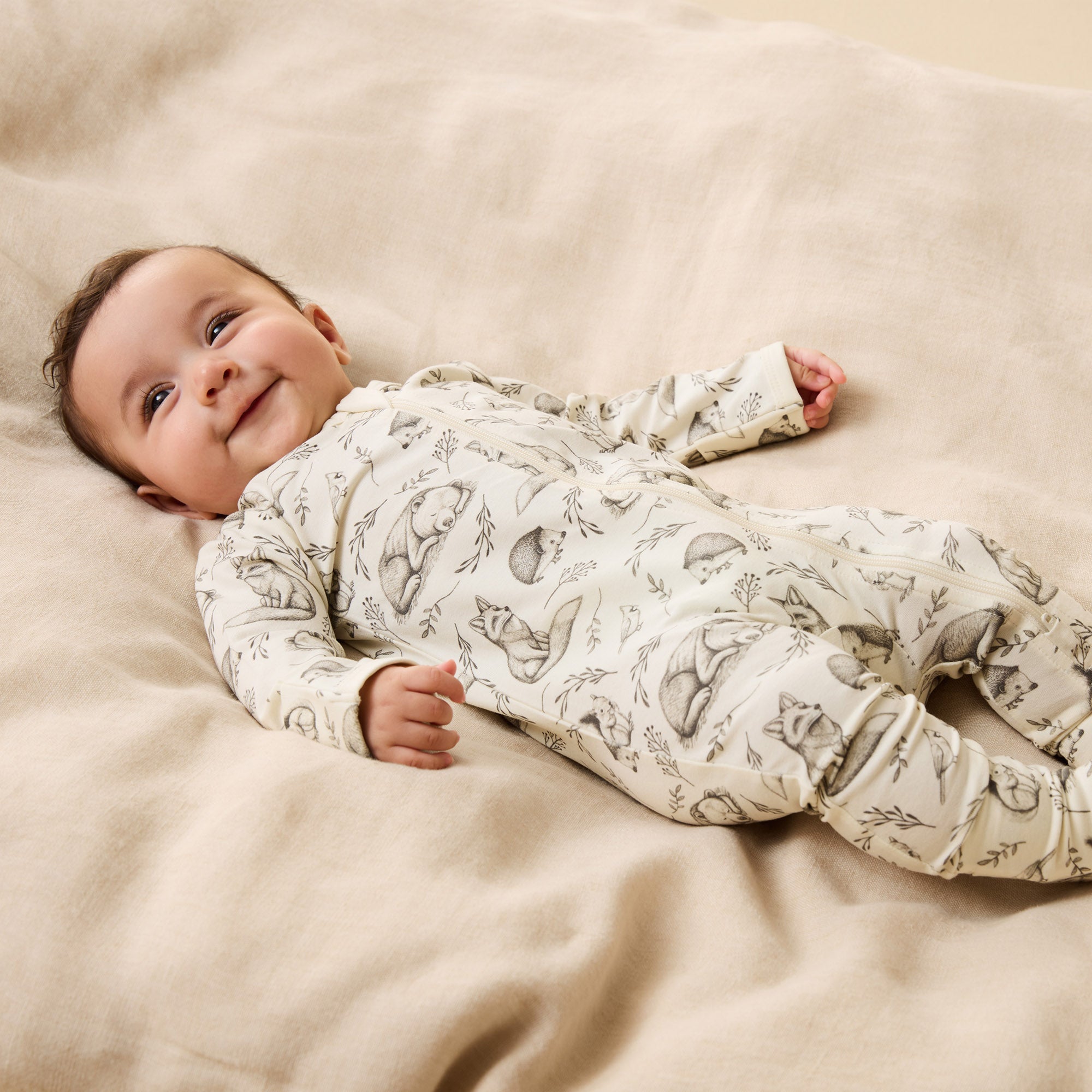 wilson and frenchy foxglove zipsuit